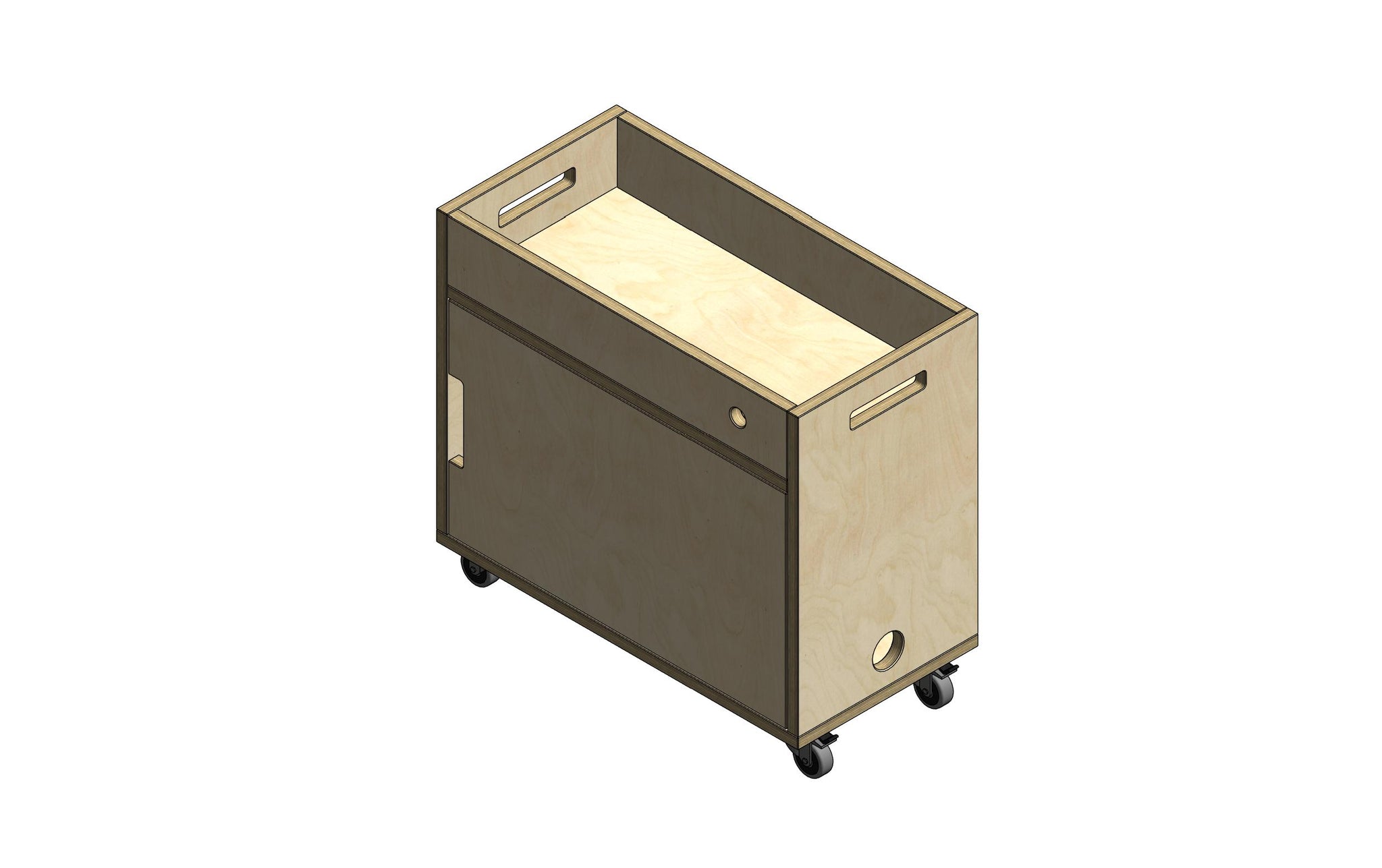 Custom Plywood Pedestool in Natural Plywood.