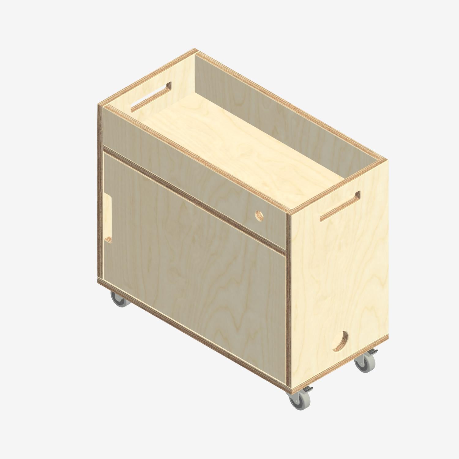 Custom Plywood Pedestal in Natural Plywood