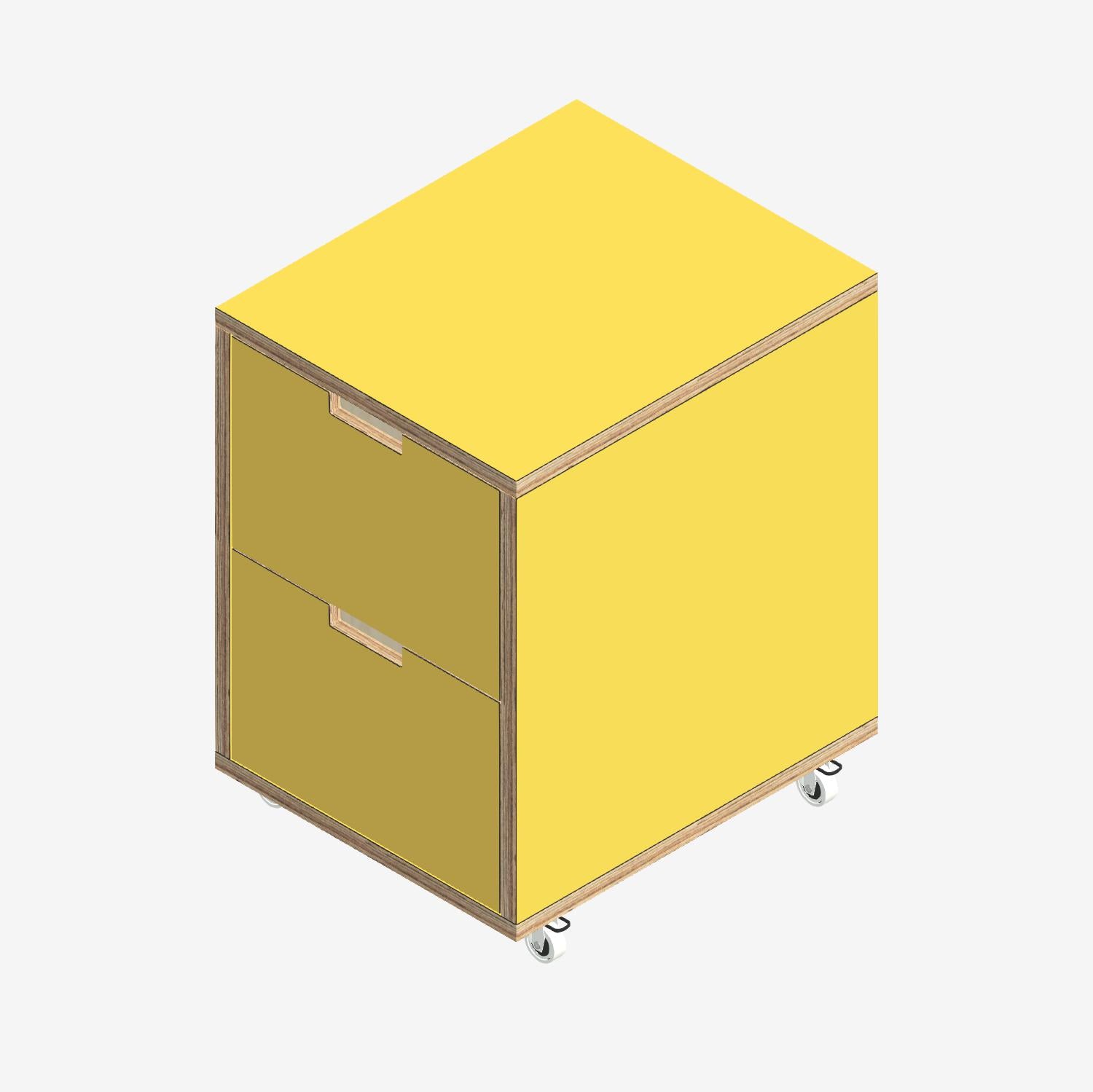 Custom Plywood Filing in Laminated Plywood Chrome Yellow