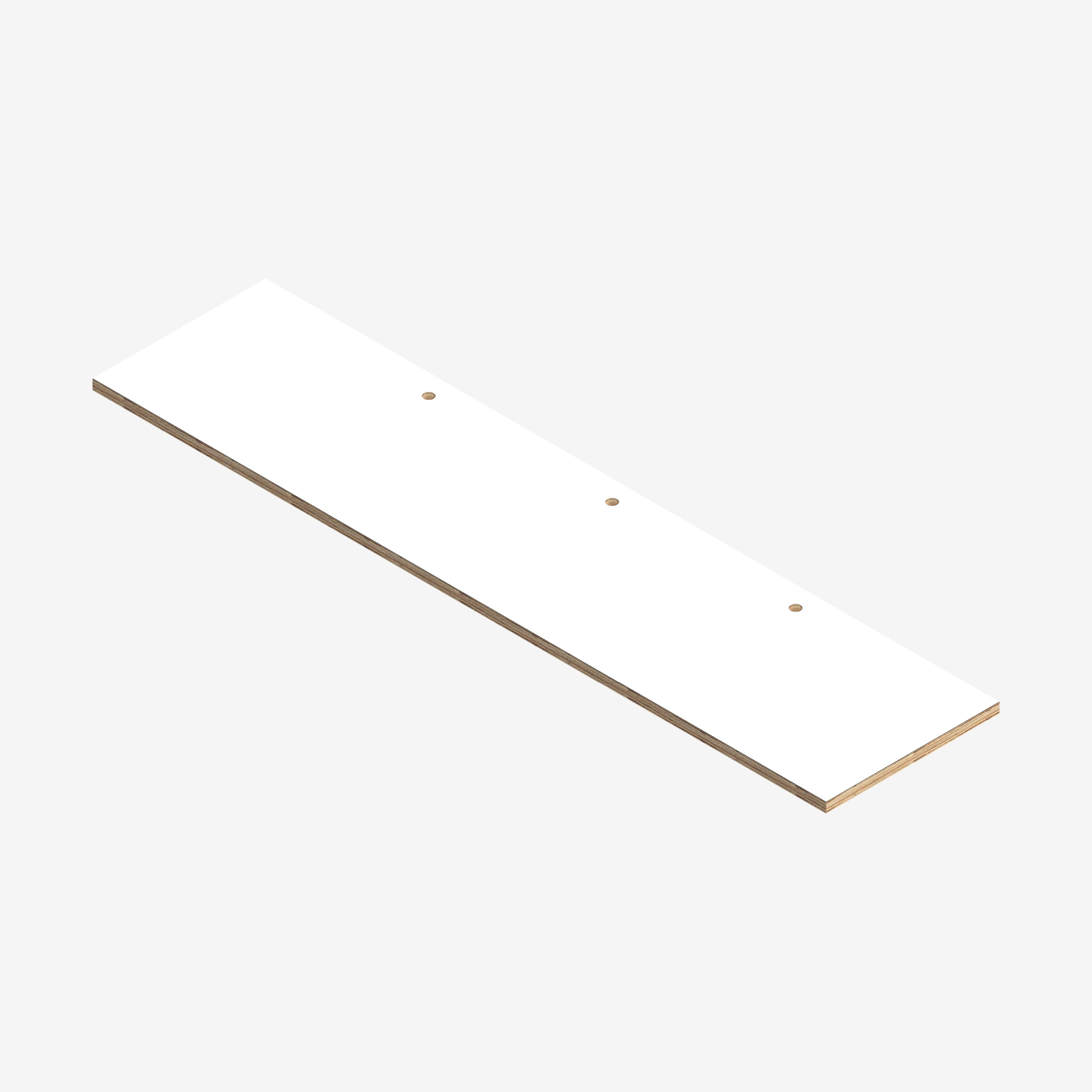 Custom Plywood Desktop in Laminated Plywood White Made in Ply