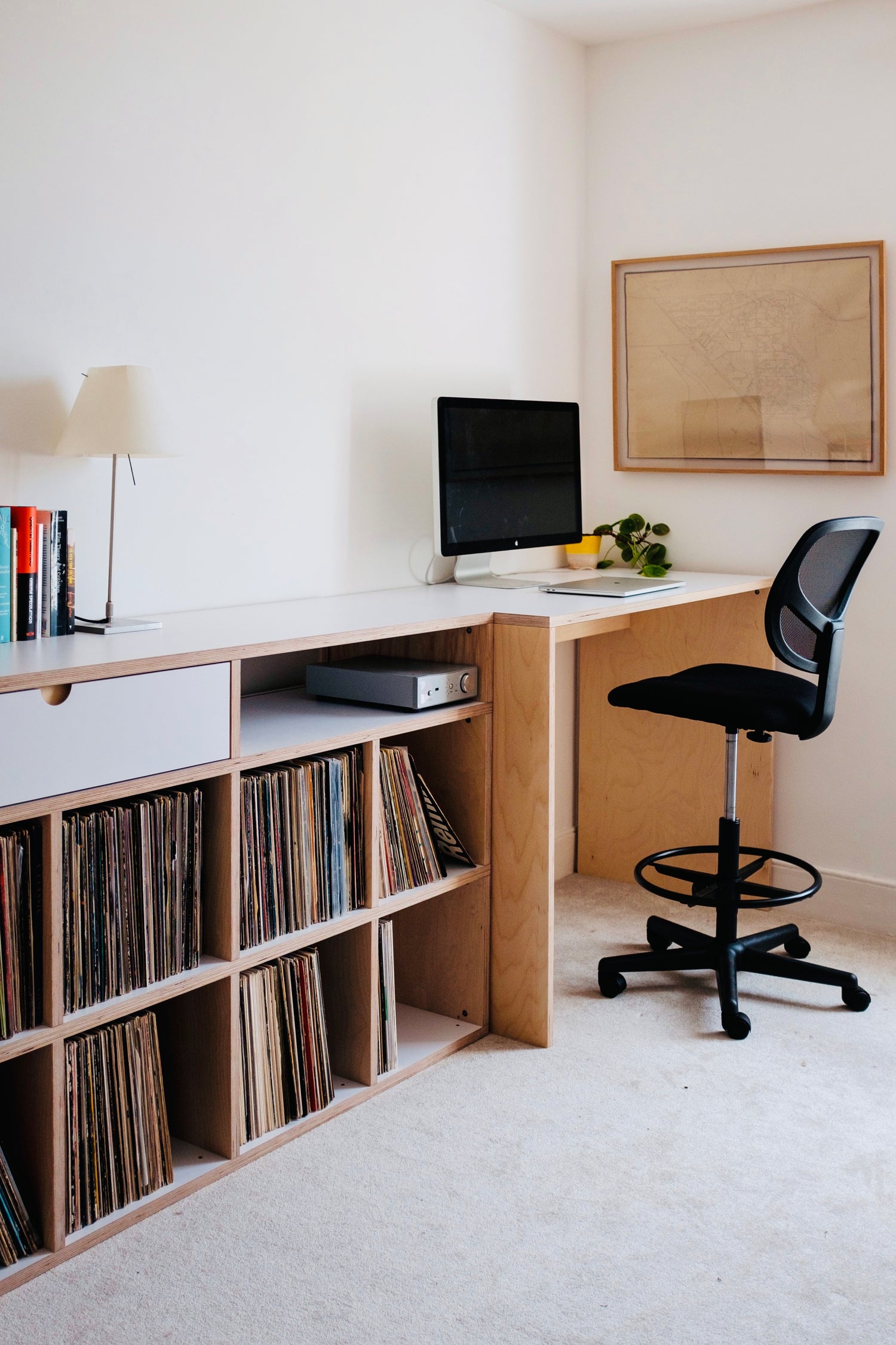 Custom Plywood Sideboard and Desk with Solid Sides