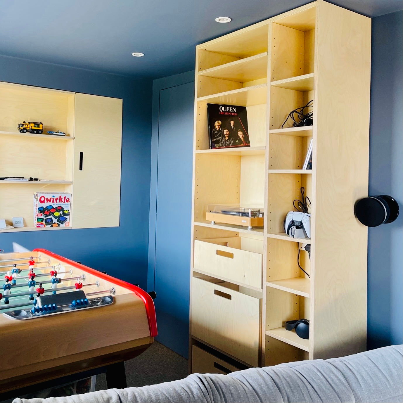 Custom Plywood Bookshelf