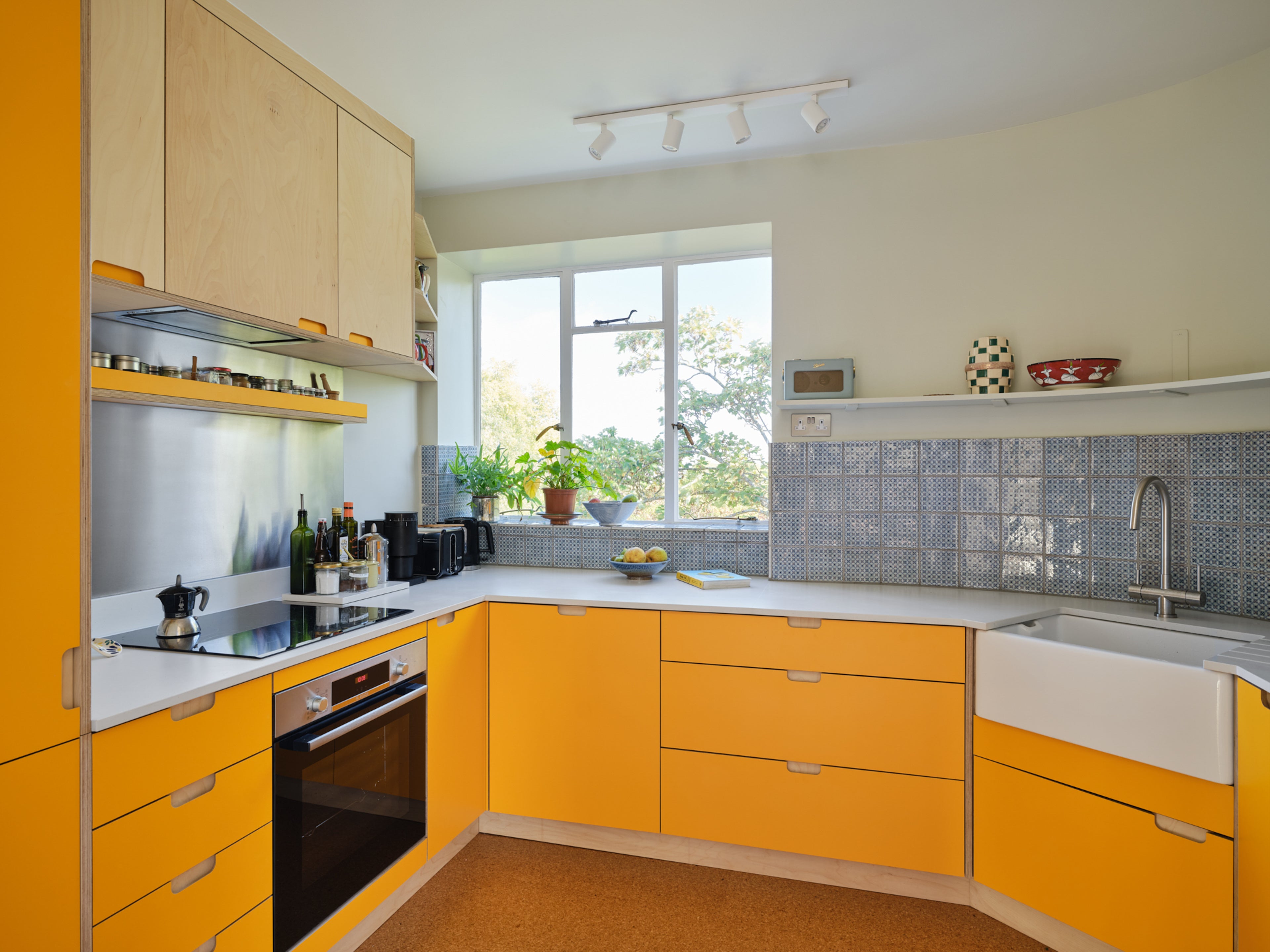 Birch Plywood Yellow Kitchen Fronts