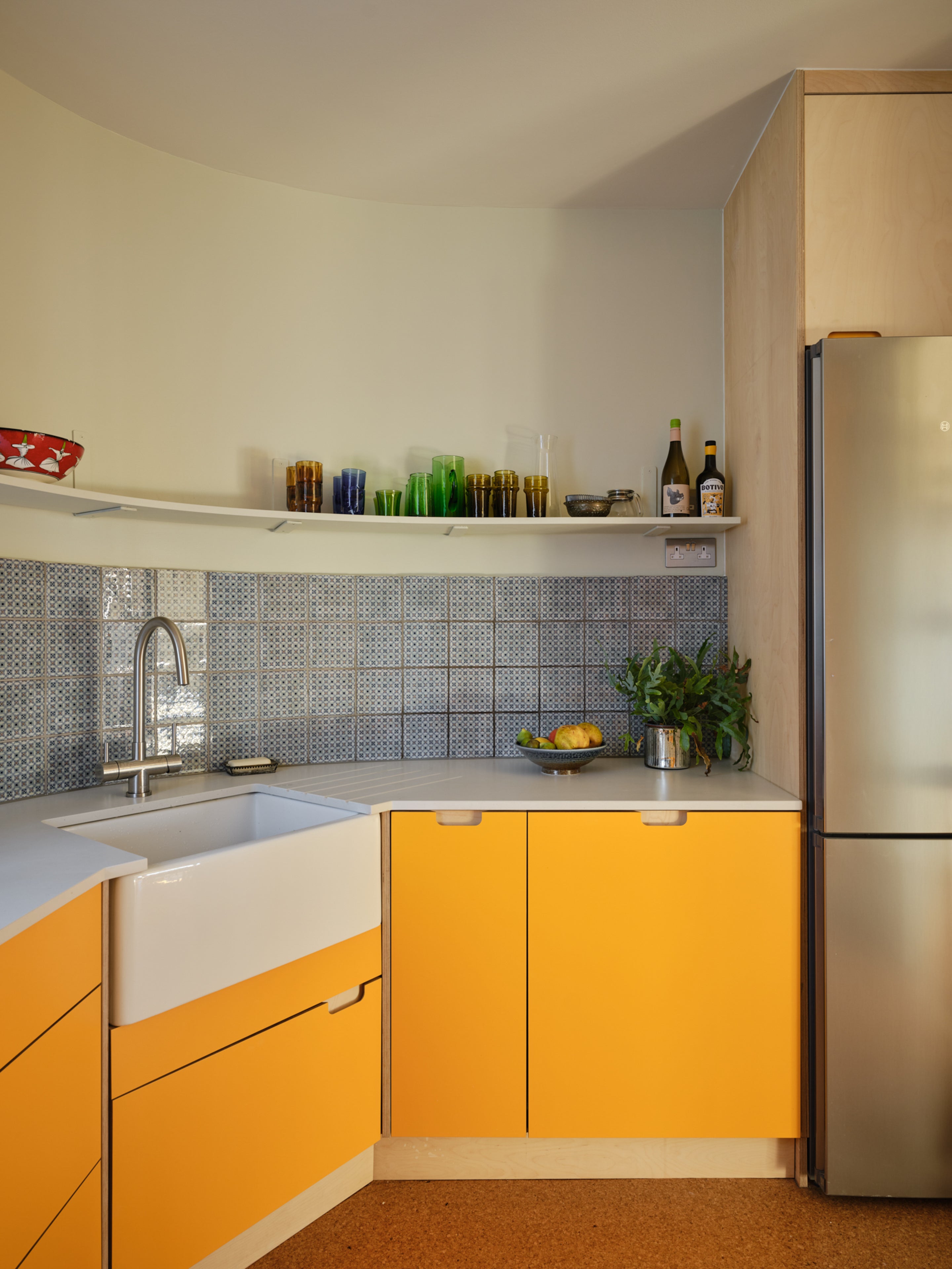 Birch Plywood Yellow Kitchen Fronts