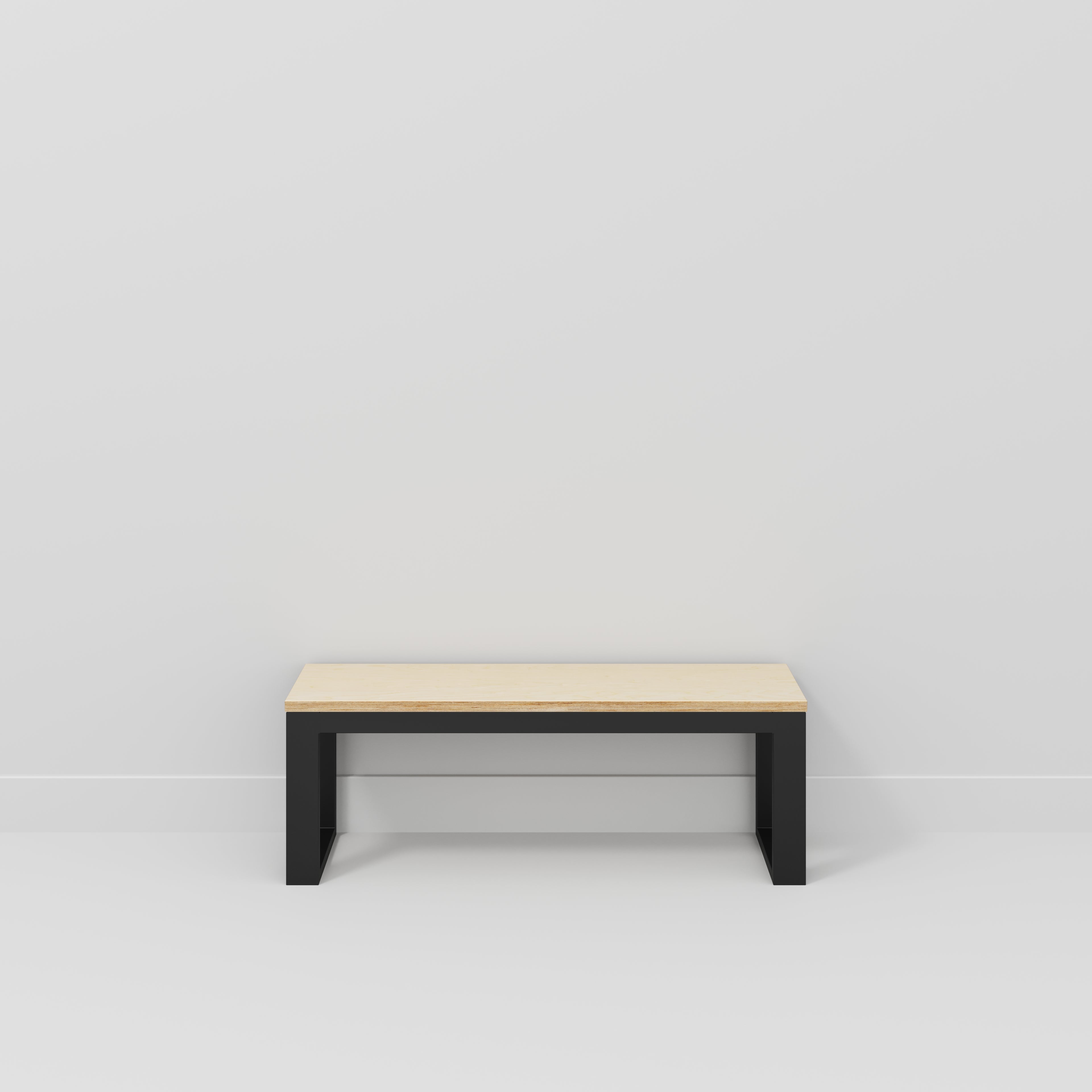 Custom Plywood Bench Seat with Industrial Frame