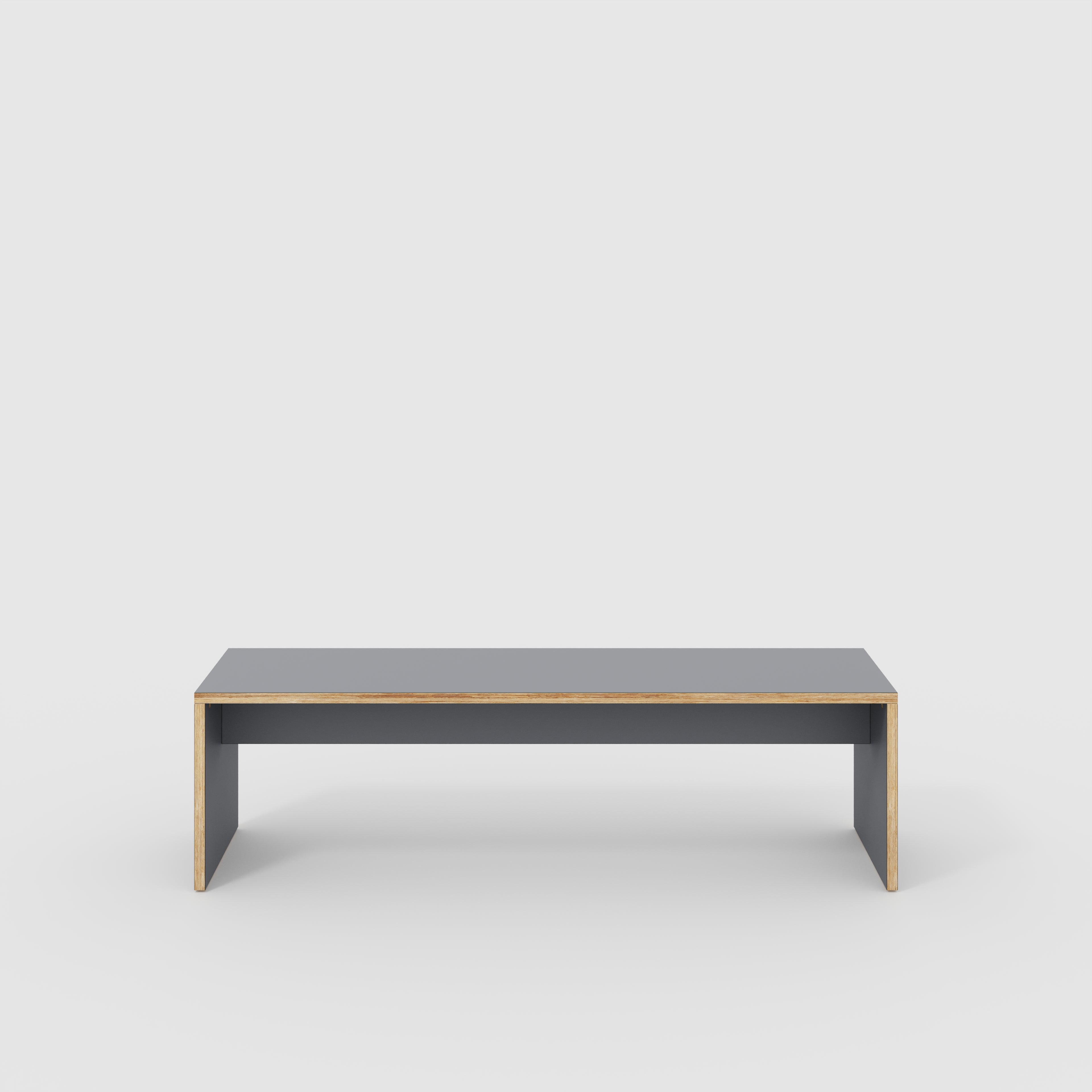 Plywood Bench Seat with Solid Sides - Formica Tornado Grey - 1600(w) x 400(d)