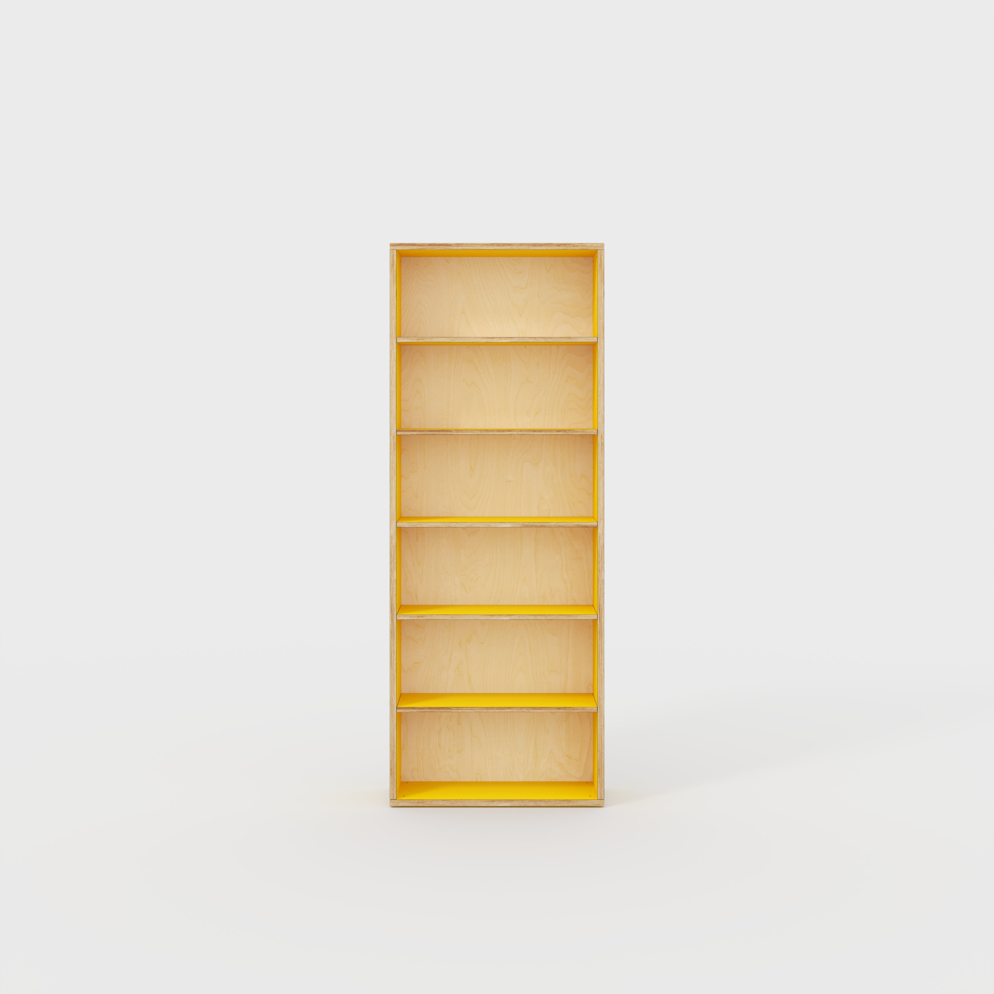 Bookshelves - Formica Chrome Yellow - 800(w) x 300(d) x 2100(h)