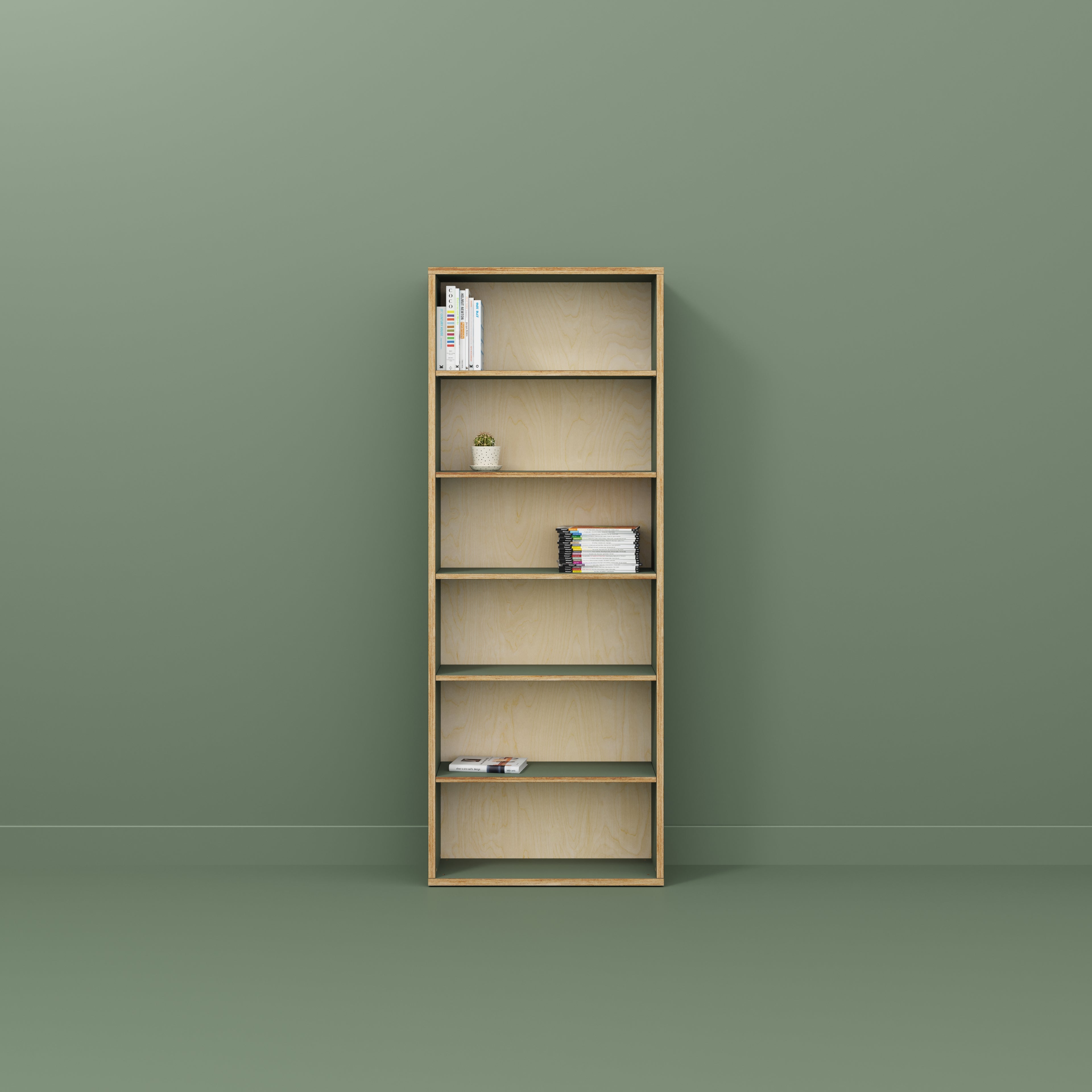 Bookshelves - Formica Green Slate - 800(w) x 300(d) x 2100(h)