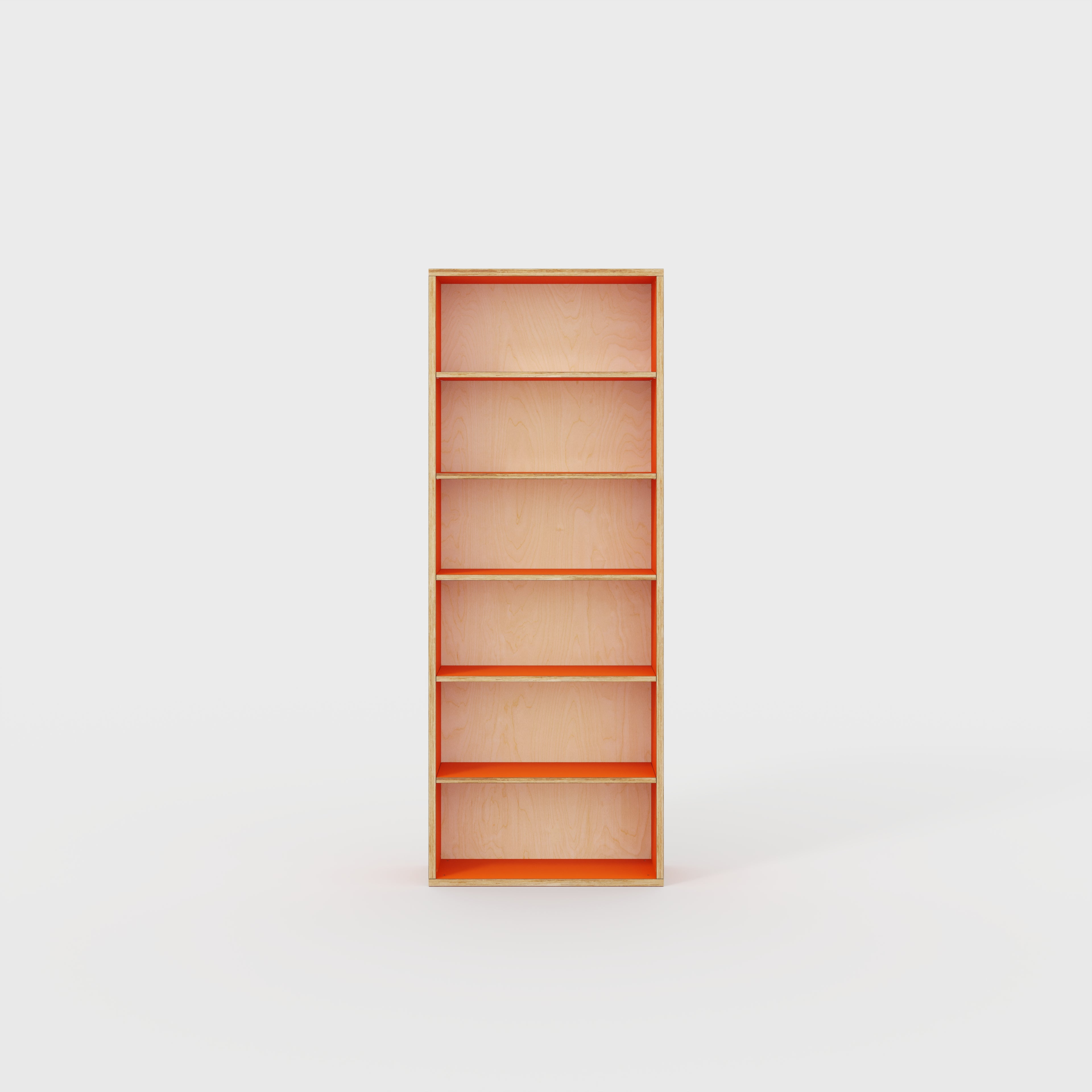 Bookshelves - Formica Levante Orange - 800(w) x 300(d) x 2100(h)