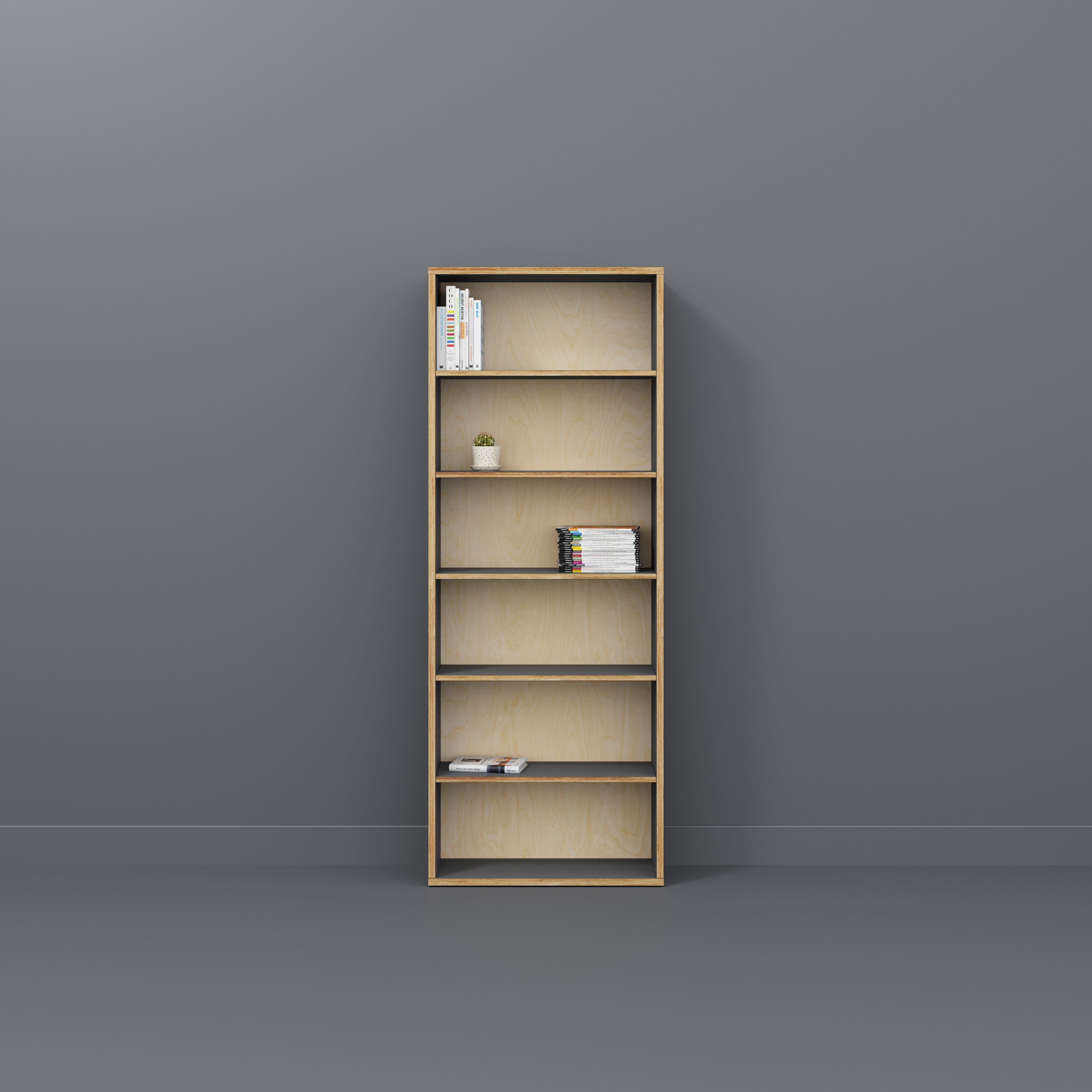 Plywood Bookshelves - Formica Tornado Grey - 800(w) x 300(d) x 2100(h)