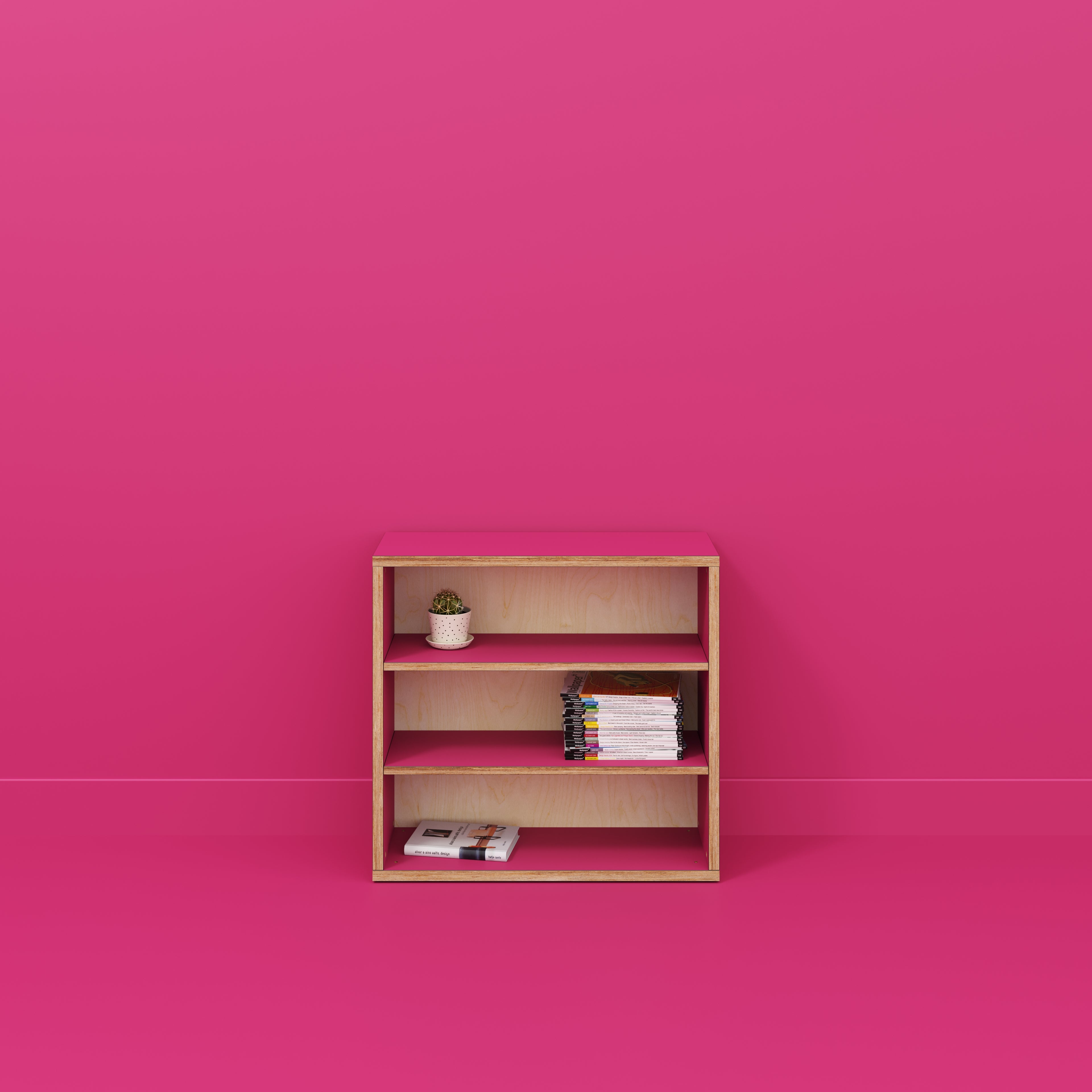 Plywood Bookshelves - Formica Juicy Pink - 800(w) x 300(d) x 750(h)