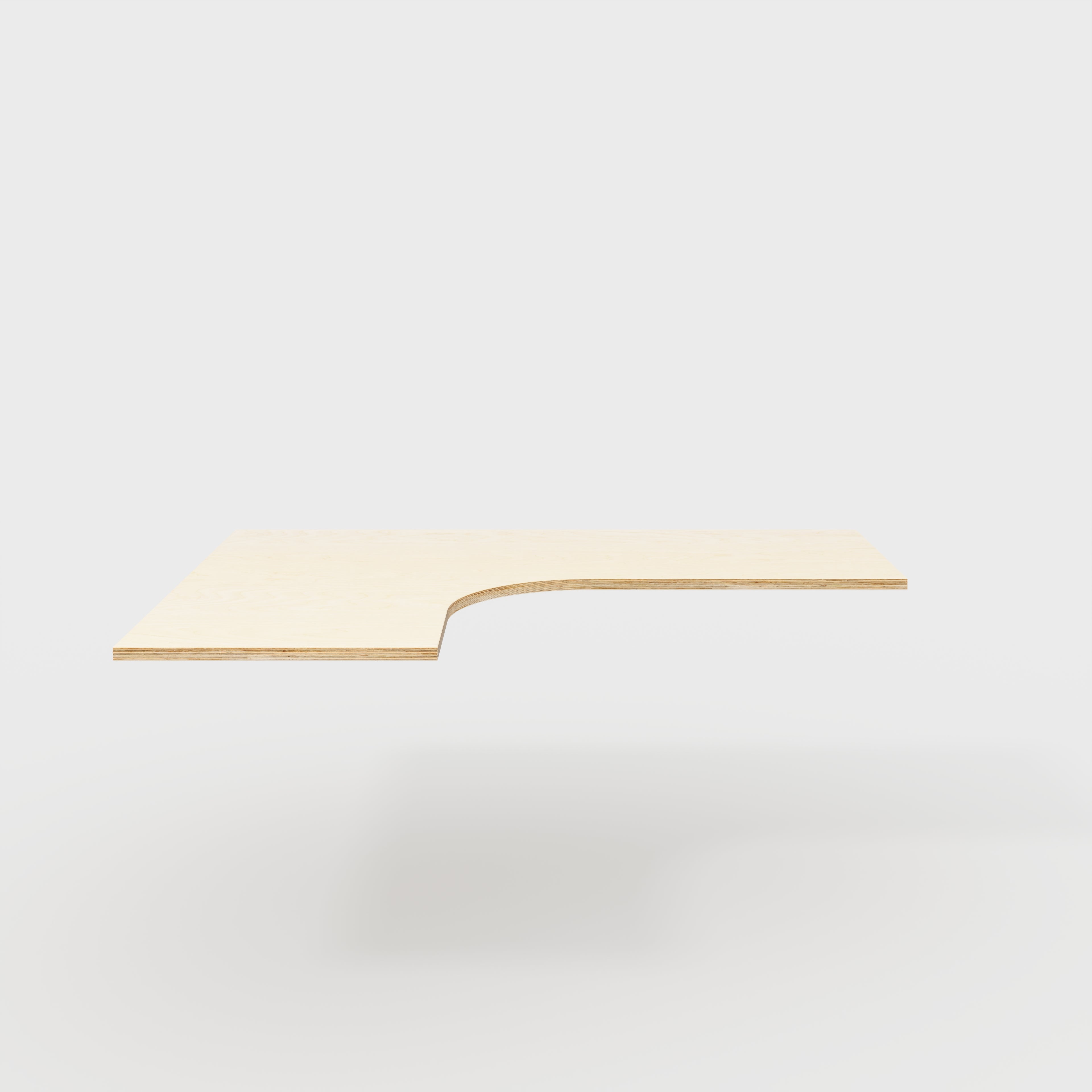 Plywood Corner Desktop - Plywood Birch - 1600(w) x 1200(d)