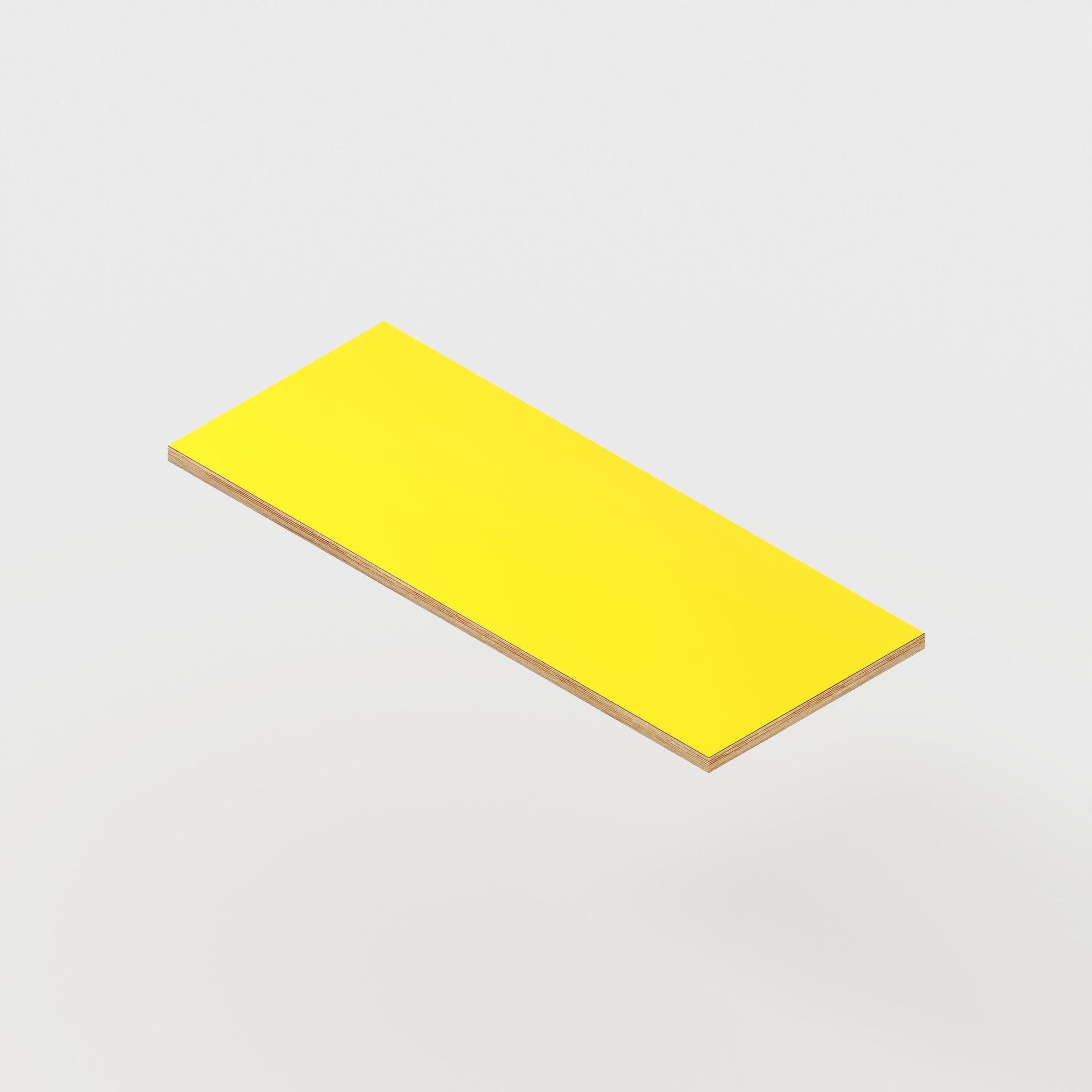 Plywood Desktop - Formica Chrome Yellow - 1000(w) x 400(d) - 24mm
