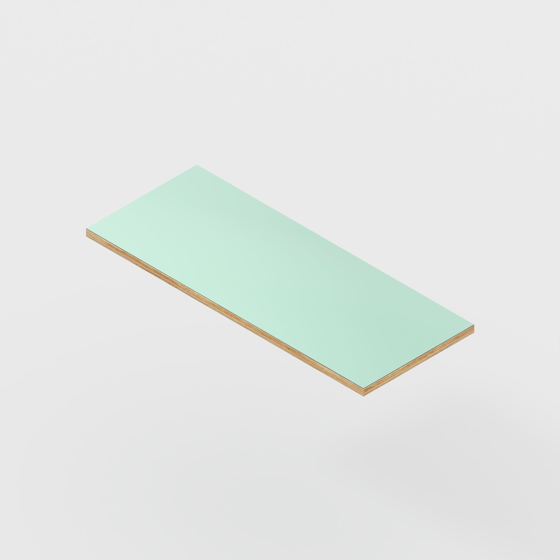 Plywood Desktop - Formica Dusty Jade - 1000(w) x 400(d) - 24mm