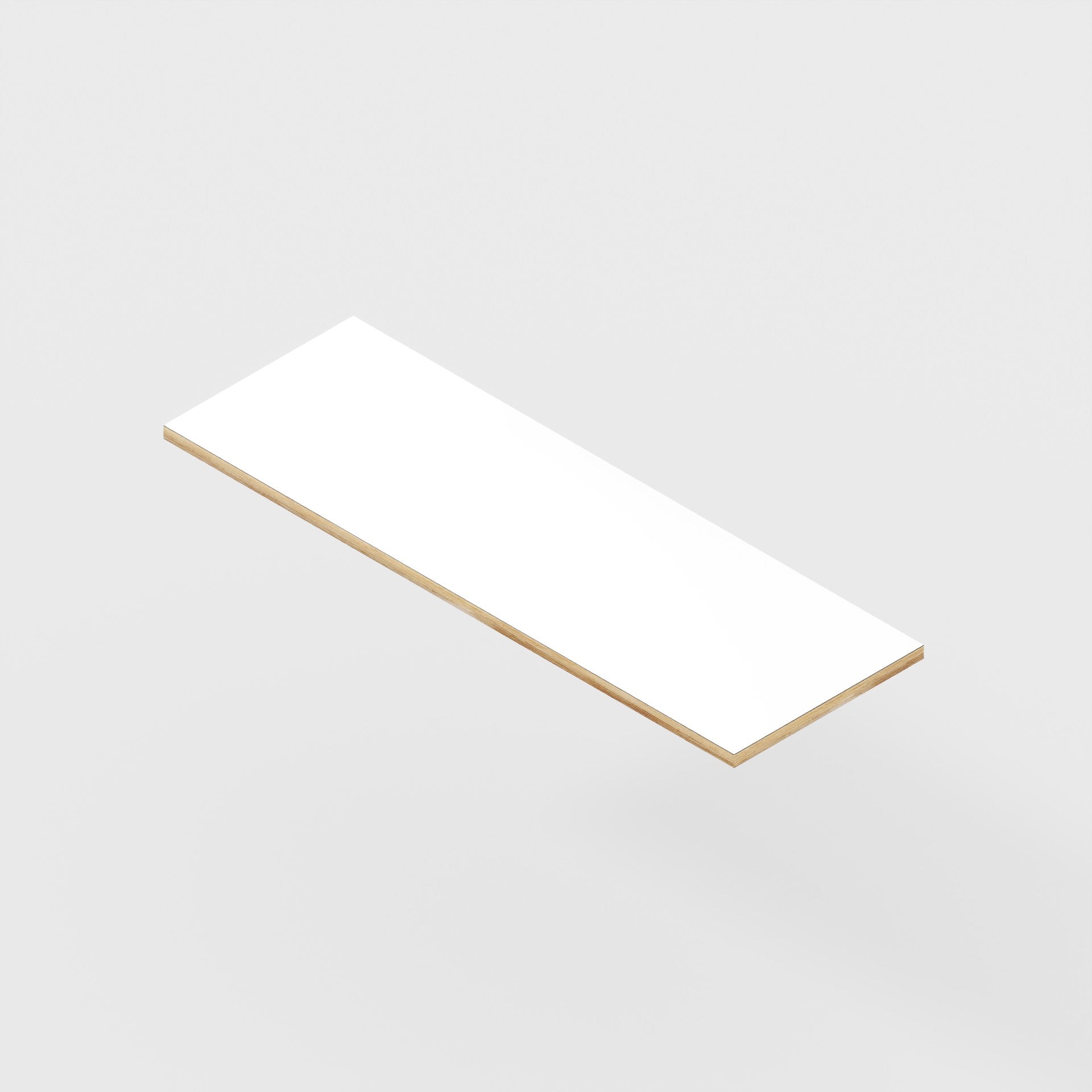 Plywood Desktop - Formica White - 1200(w) x 400(d) - 24mm