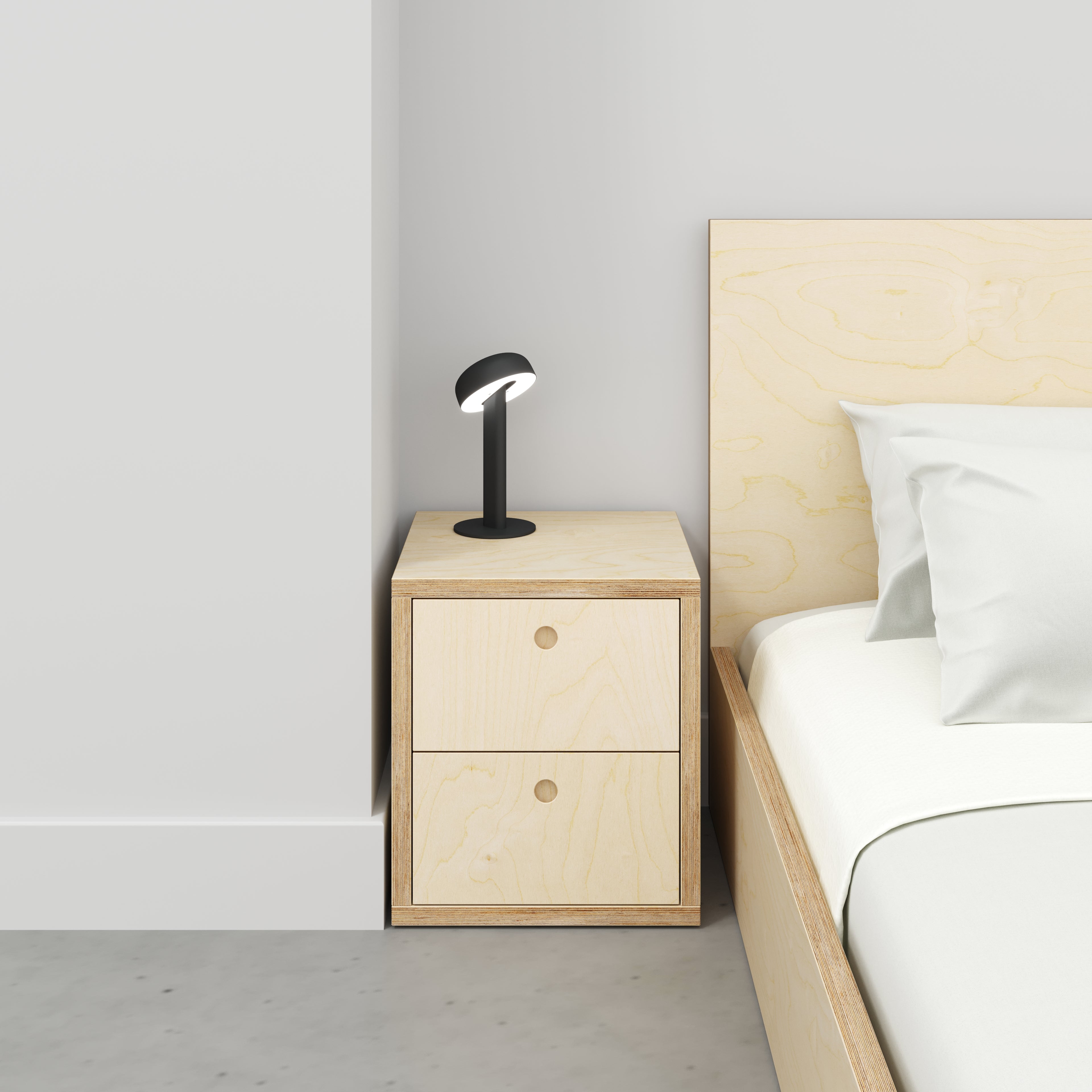 Custom Plywood Bedside Table Type3