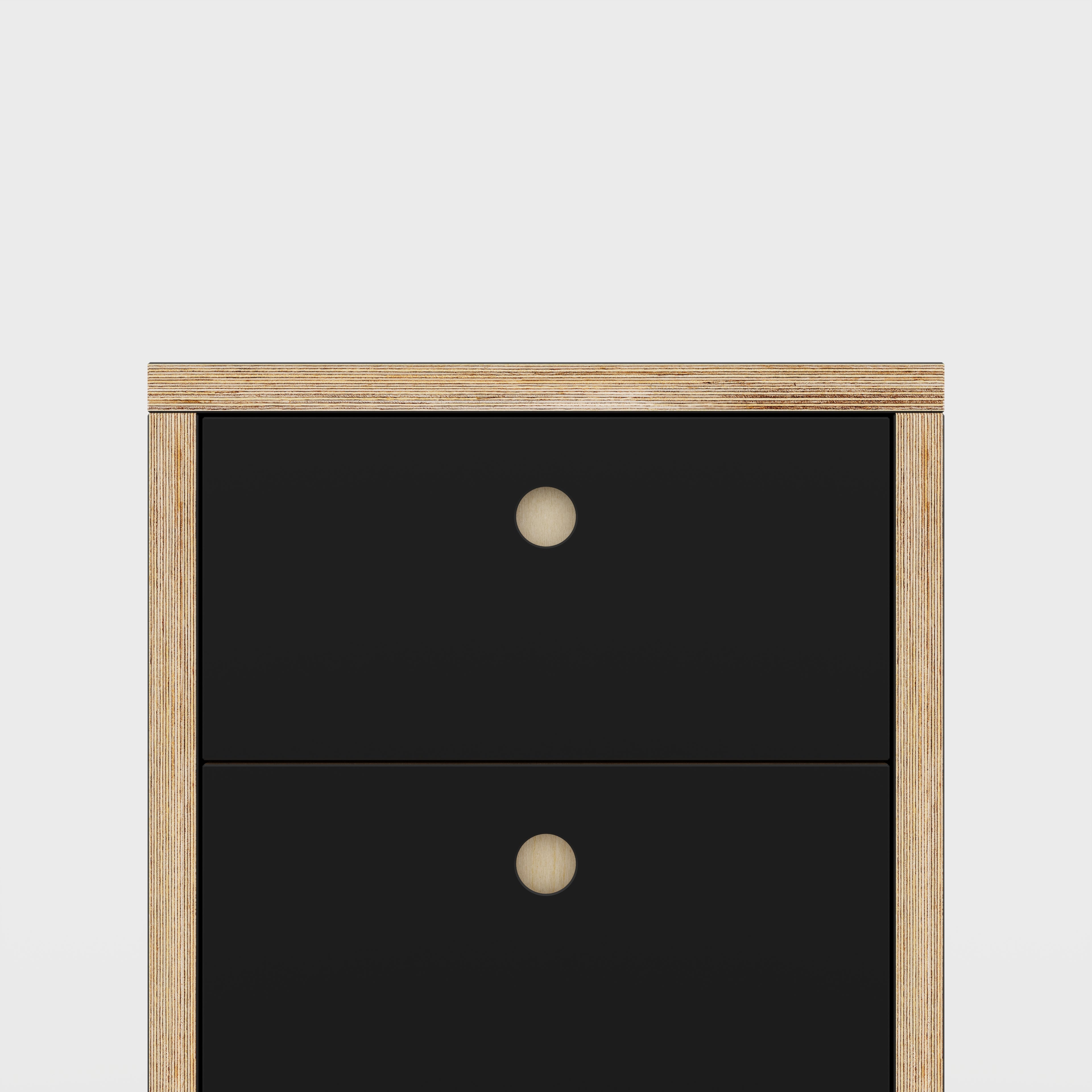 Plywood Drawer Unit - Formica Diamond Black - 400(w) x 600(d) x 750(h)