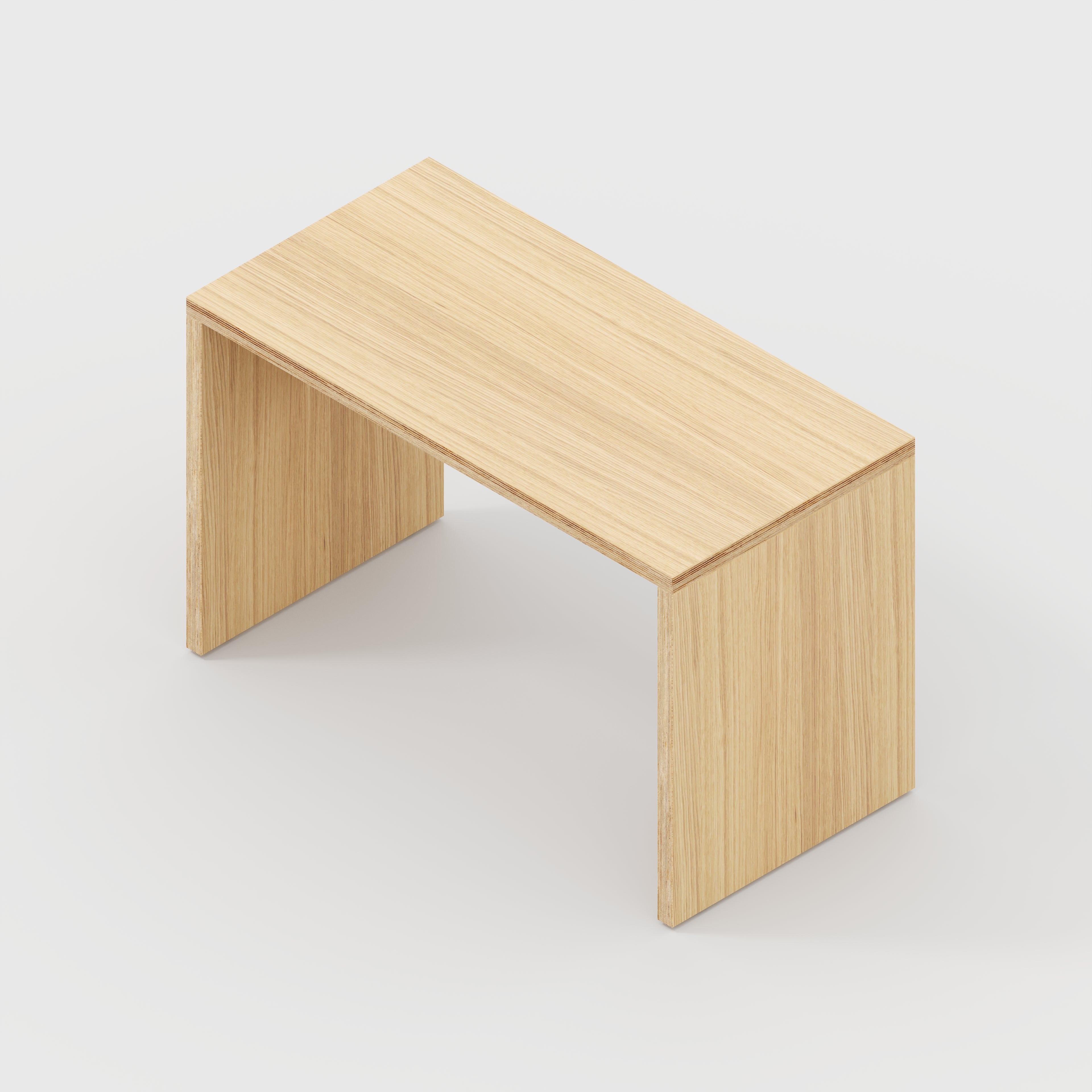 Plywood Kids Desk with Solid Sides - Plywood Oak - 800(w) x 400(d) x 500(h)