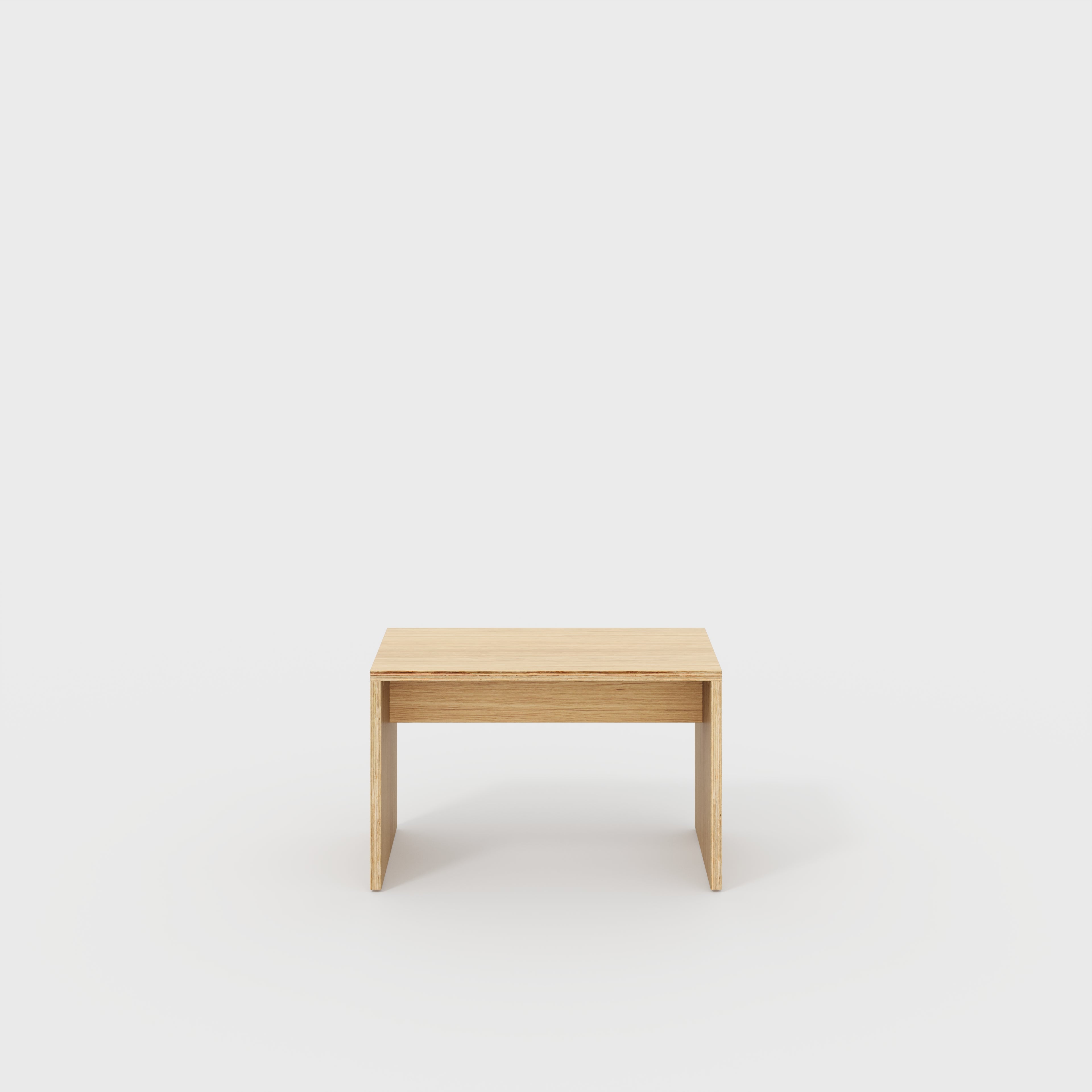 Plywood Kids Desk with Solid Sides - Plywood Oak - 800(w) x 400(d) x 500(h)