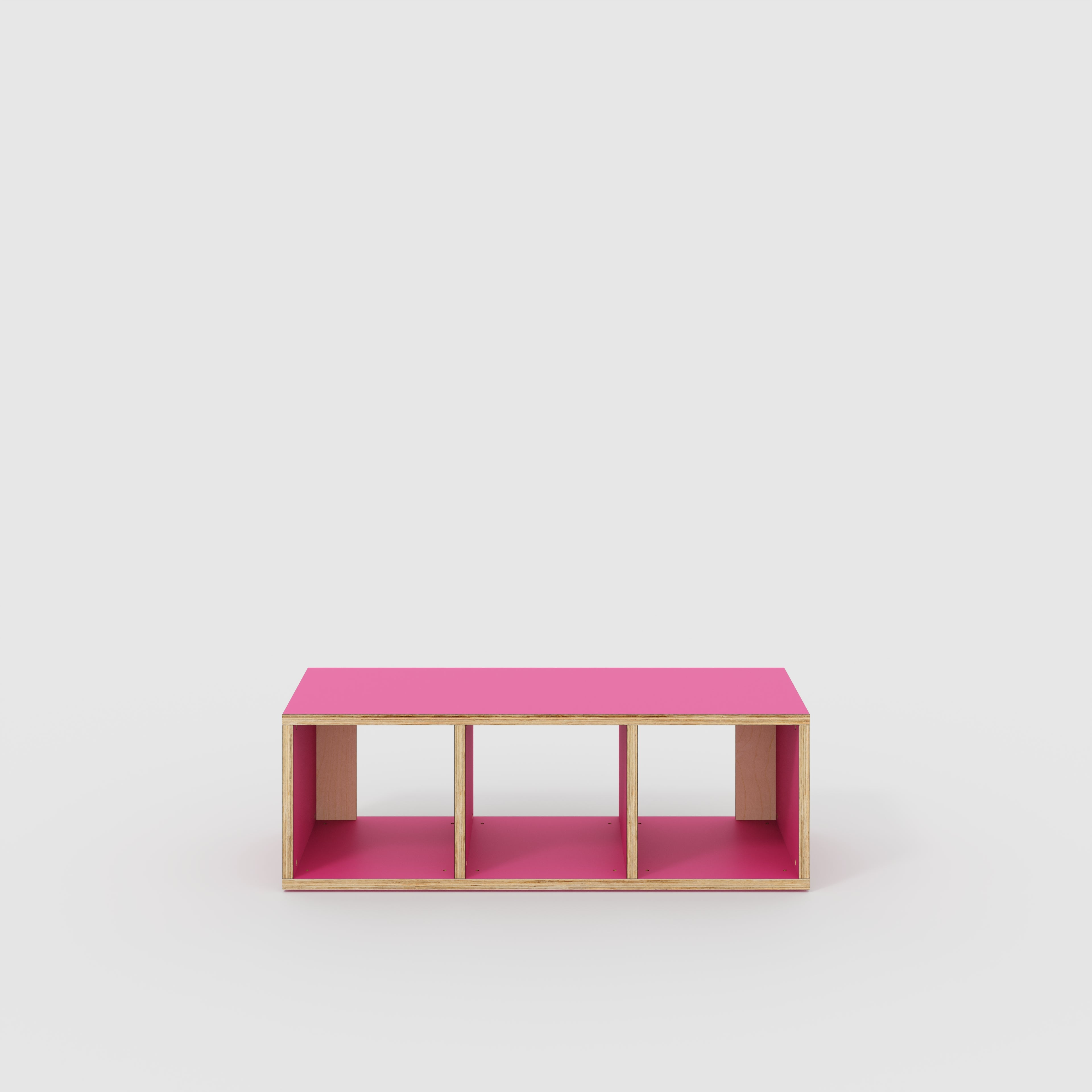 Plywood Open Shelves - Formica Juicy Pink - 1200(w) x 400(d) x 400(h)
