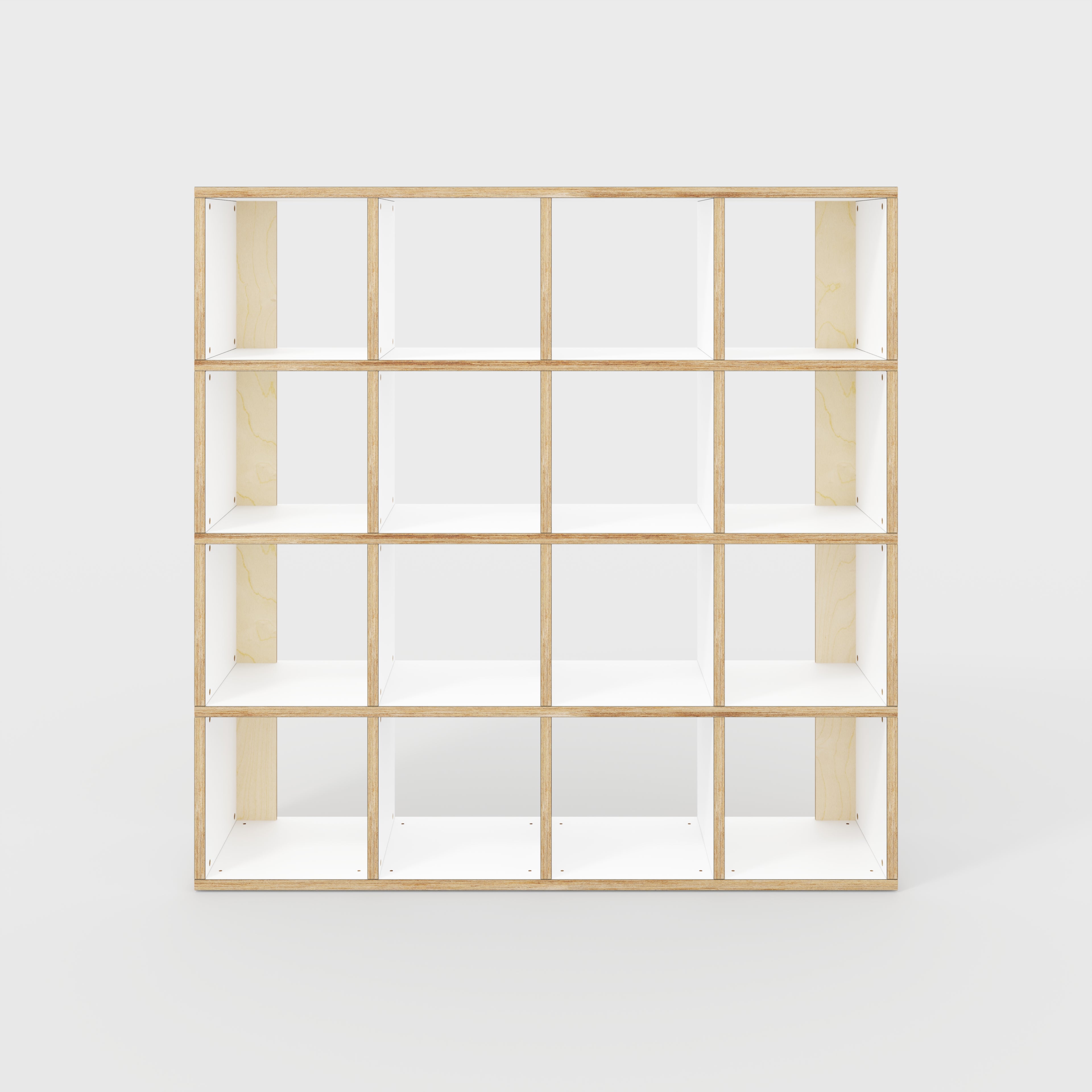 Plywood Open Shelves - Formica White - 1600(w) x 400(d) x 1600(h)