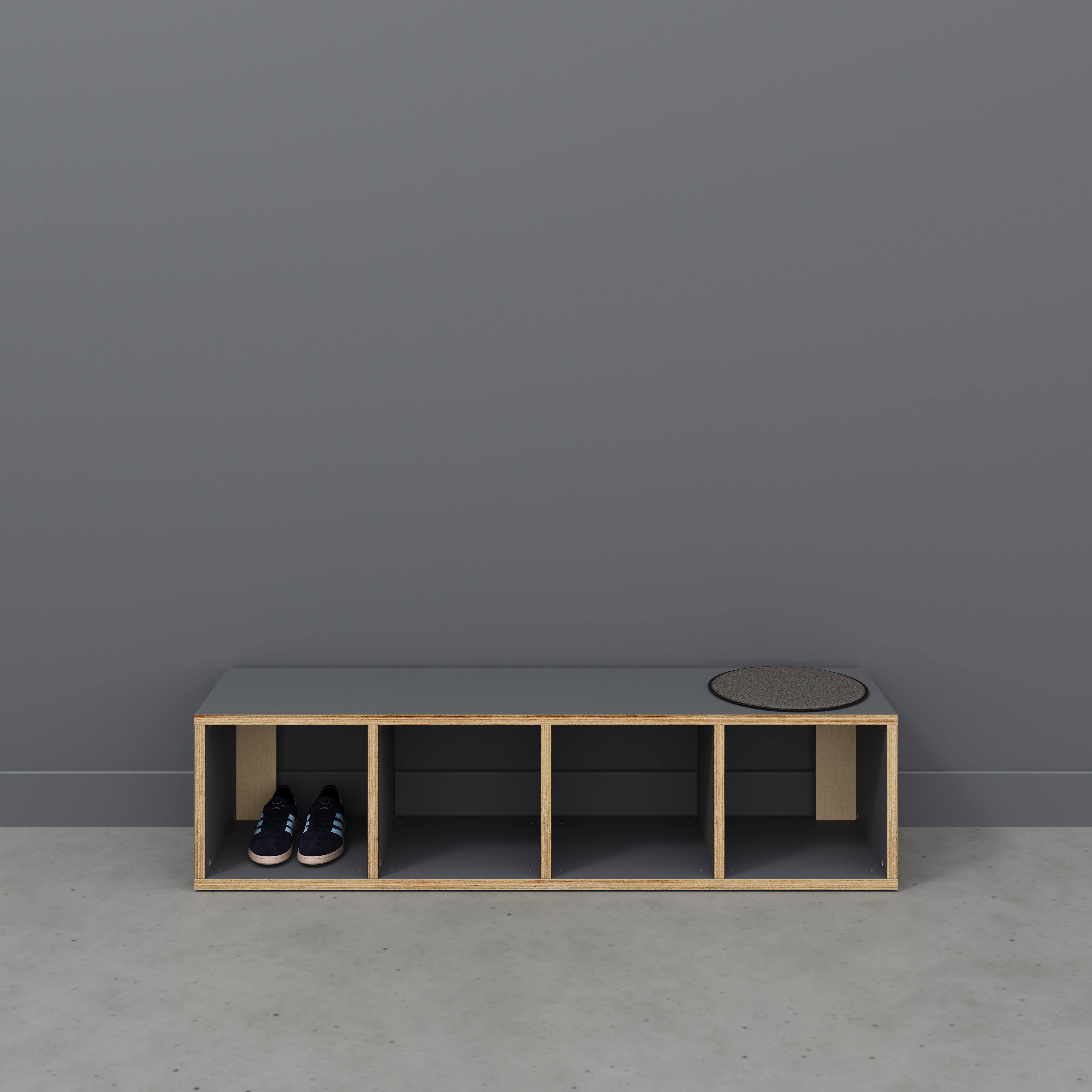 Plywood Open Shelves - Formica Tornado Grey - 1600(w) x 400(d) x 400(h)