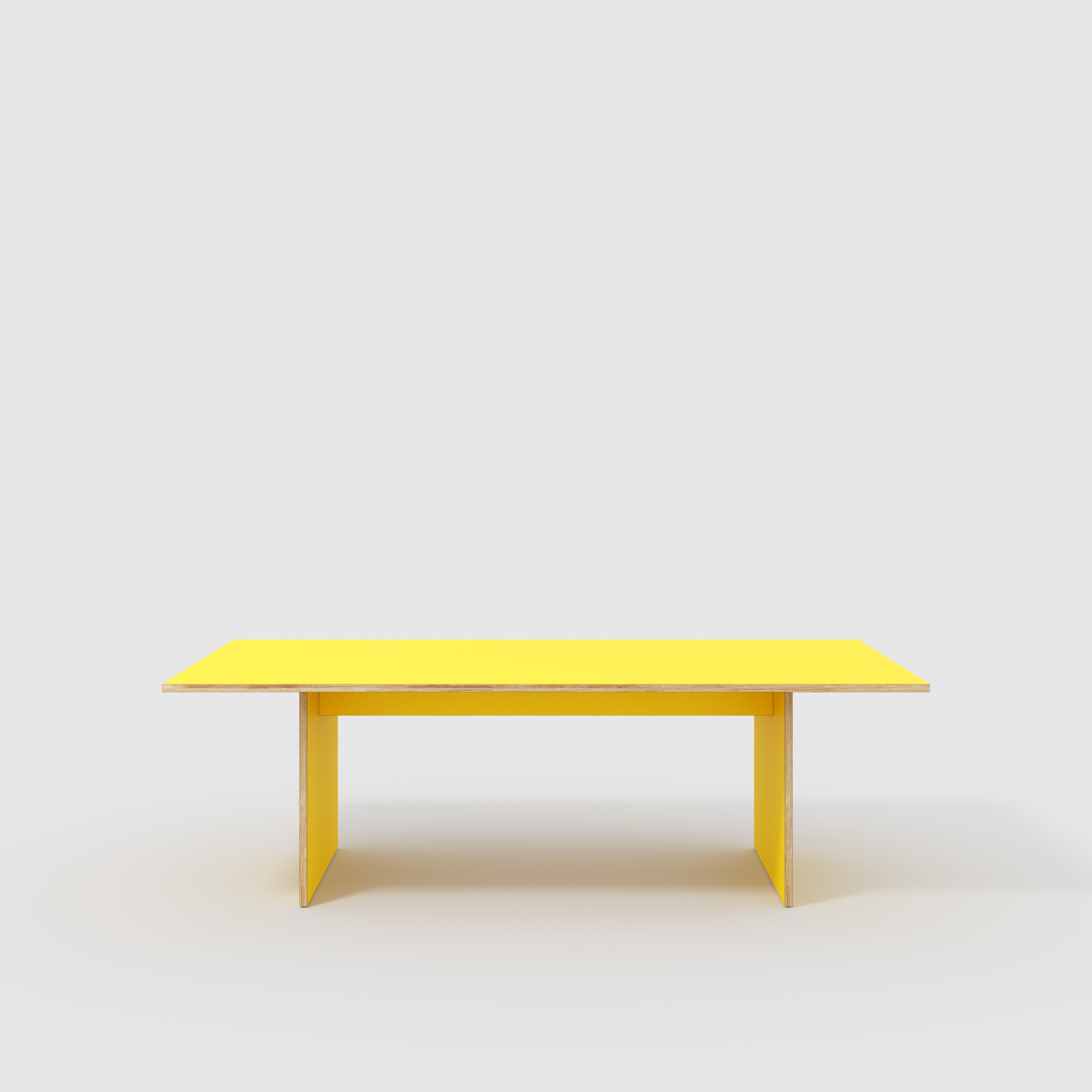 Platform Table - Formica Chrome Yellow - 2400(w) x 1200(d) x 750(h)