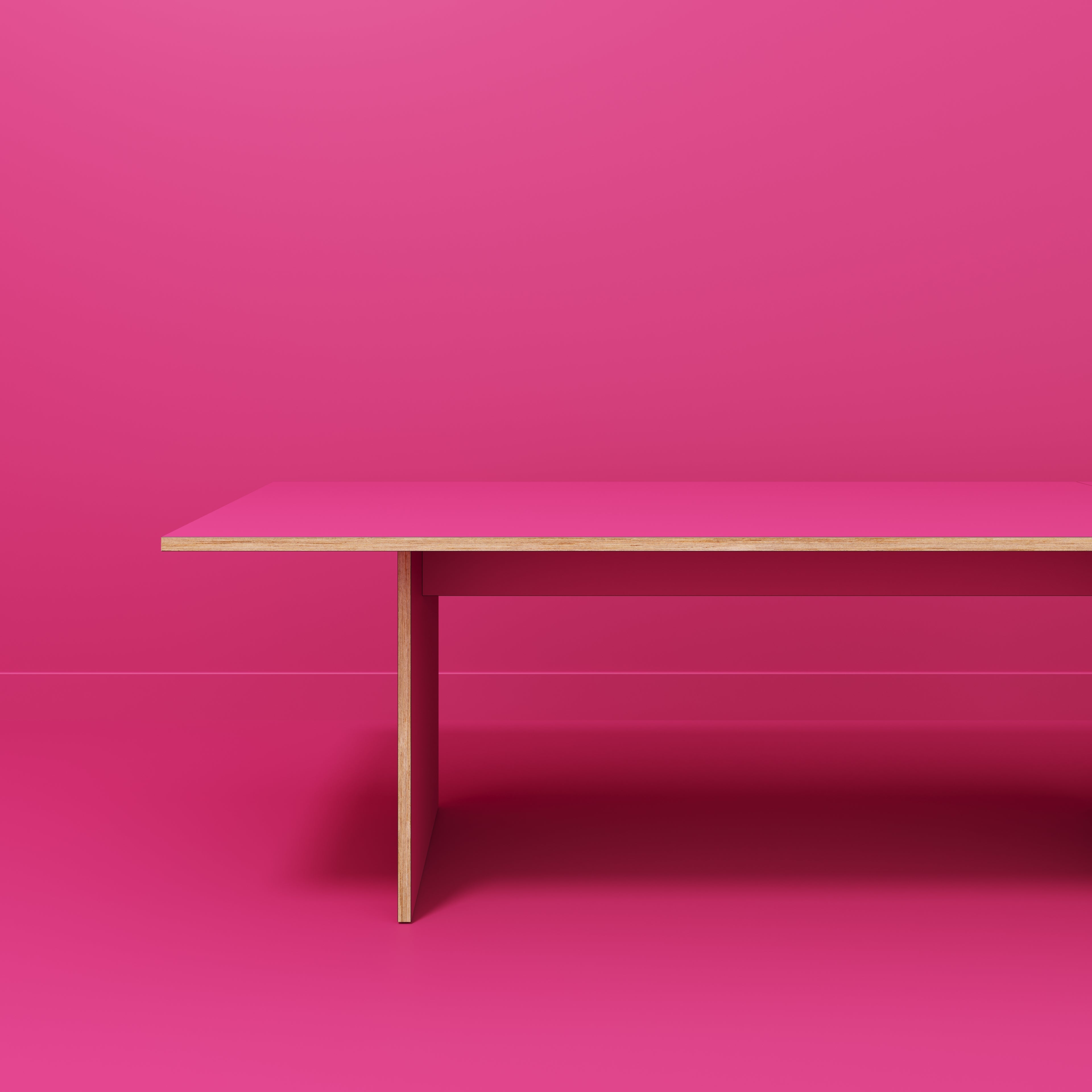 Platform Table - Formica Juicy Pink - 5600(w) x 1000(d) x 750(h)