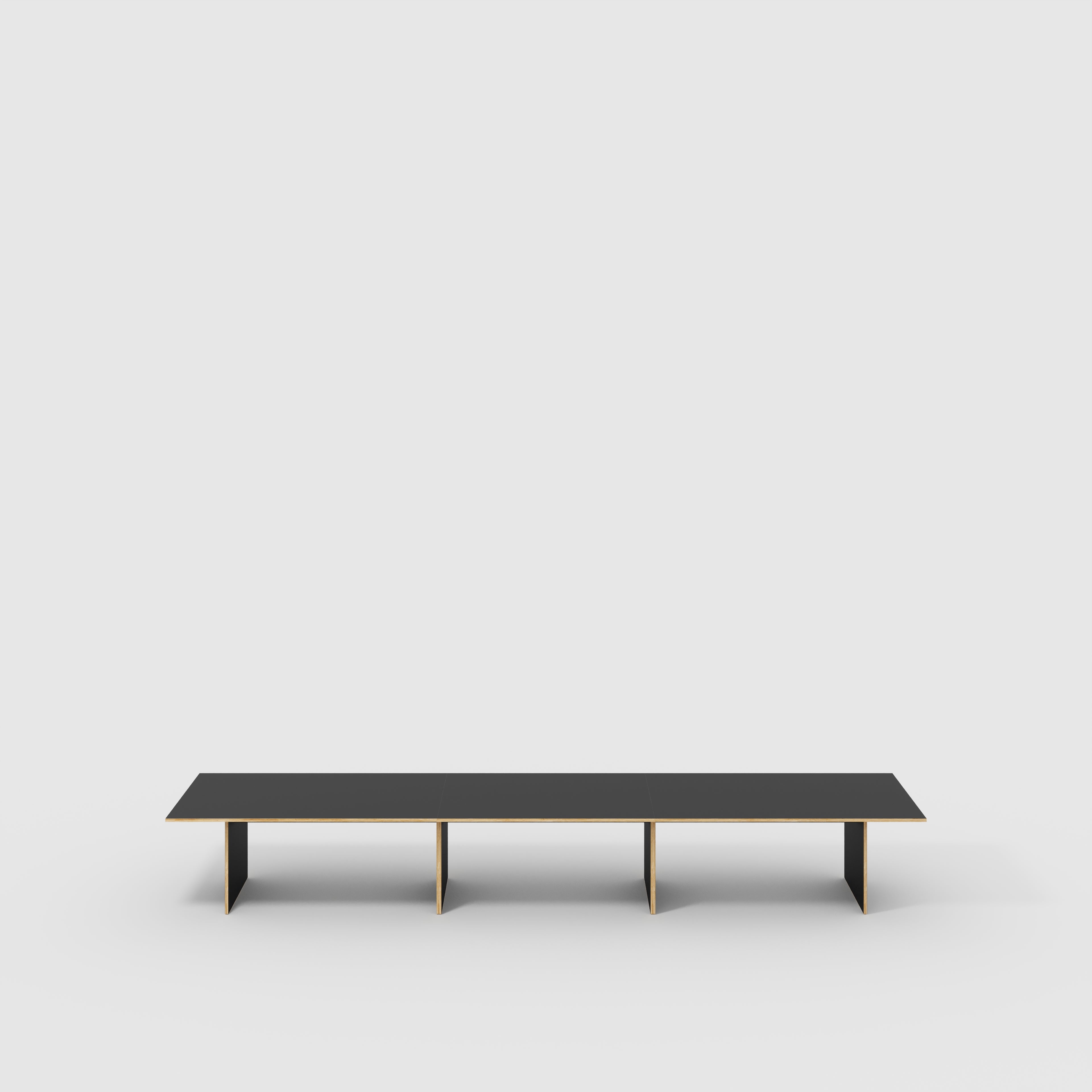 Platform Table - Formica Diamond Black - 5600(w) x 1000(d) x 750(h)