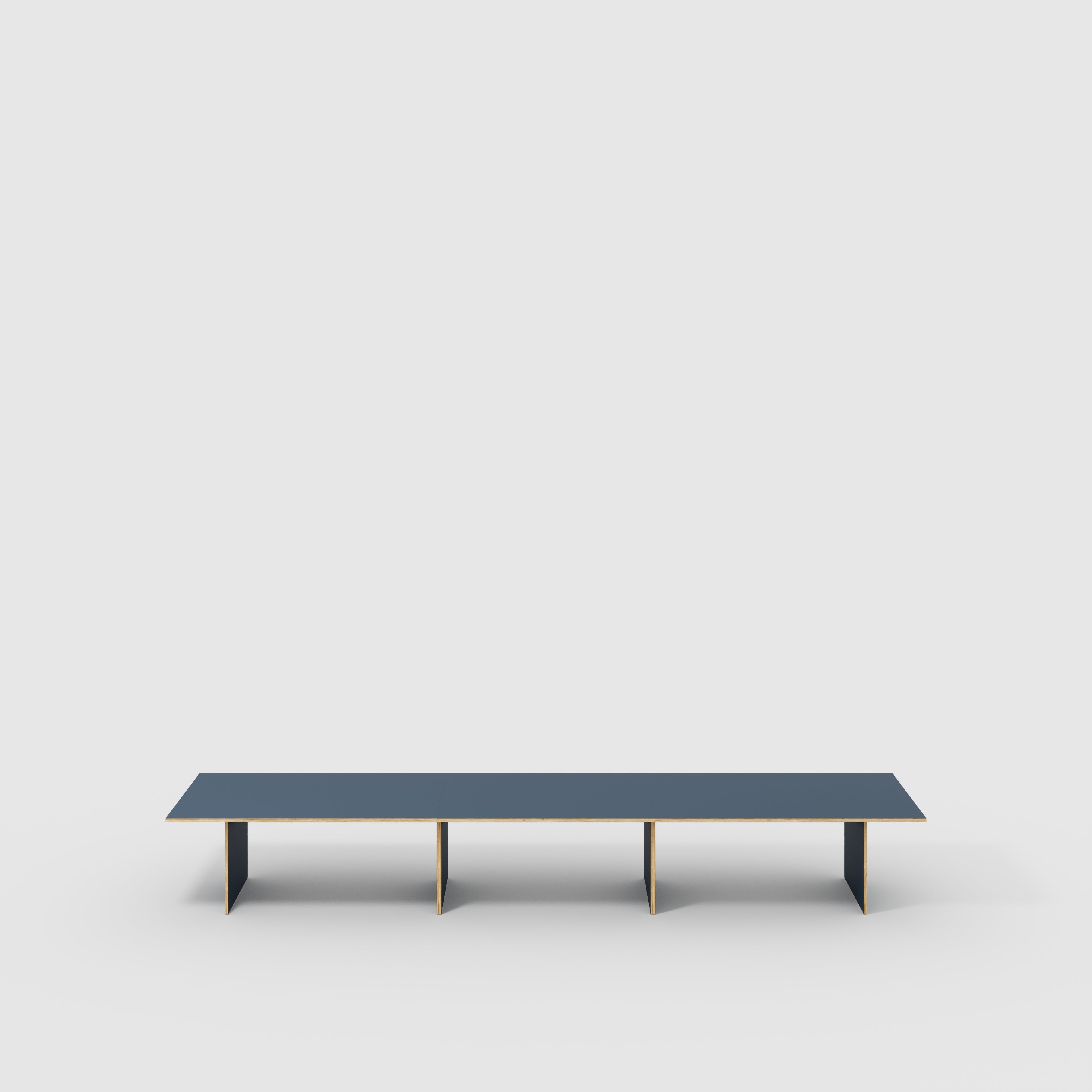Platform Table - Formica Night Sea Blue- 5600(w) x 1000(d) x 750(h)