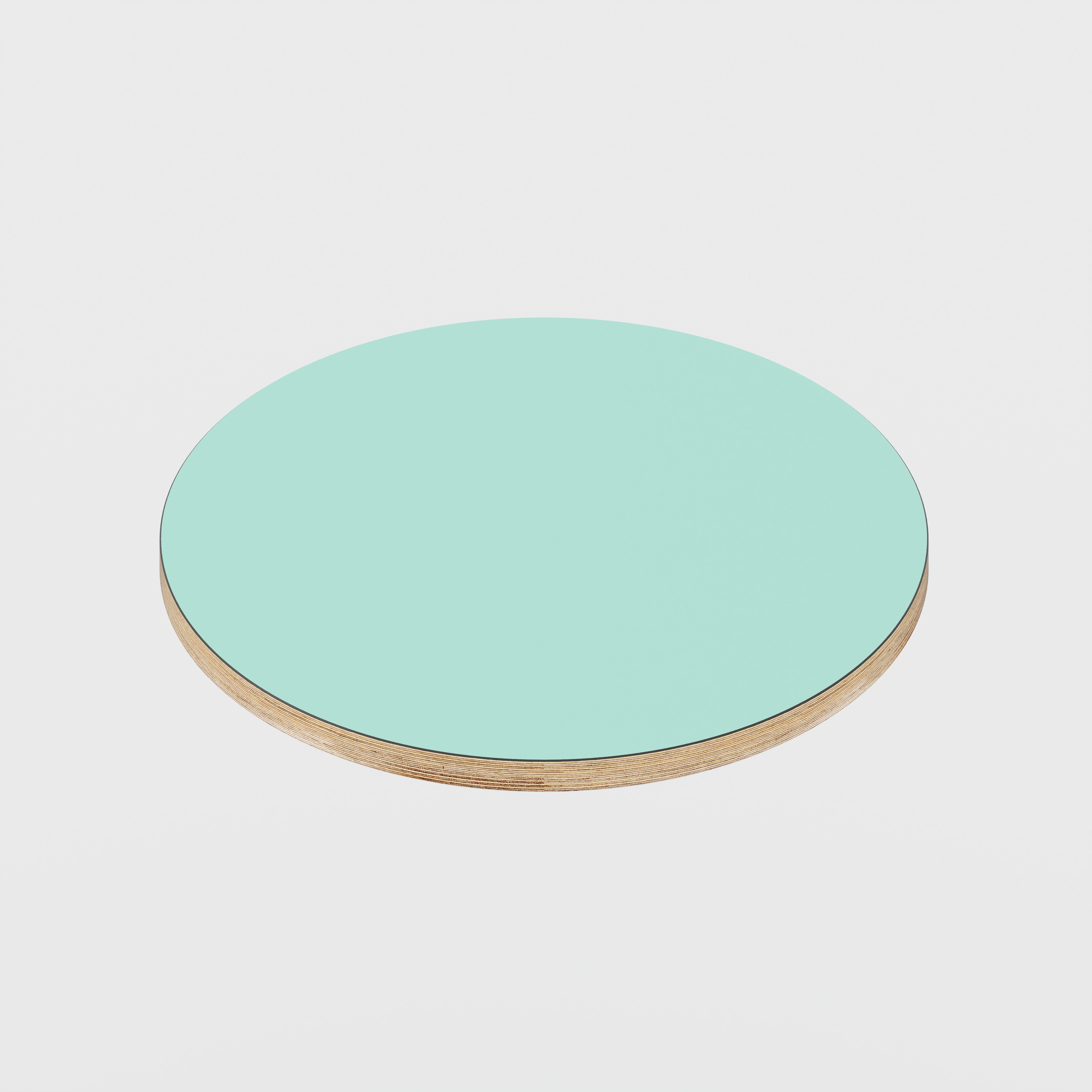 Plywood Round Tabletop - Formica Dusty Jade - 500(dia) - 24mm