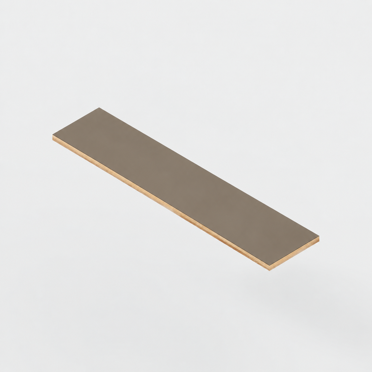 Plywood Shelf - Formica Earth - 1200(w) x 250(d) - 24mm