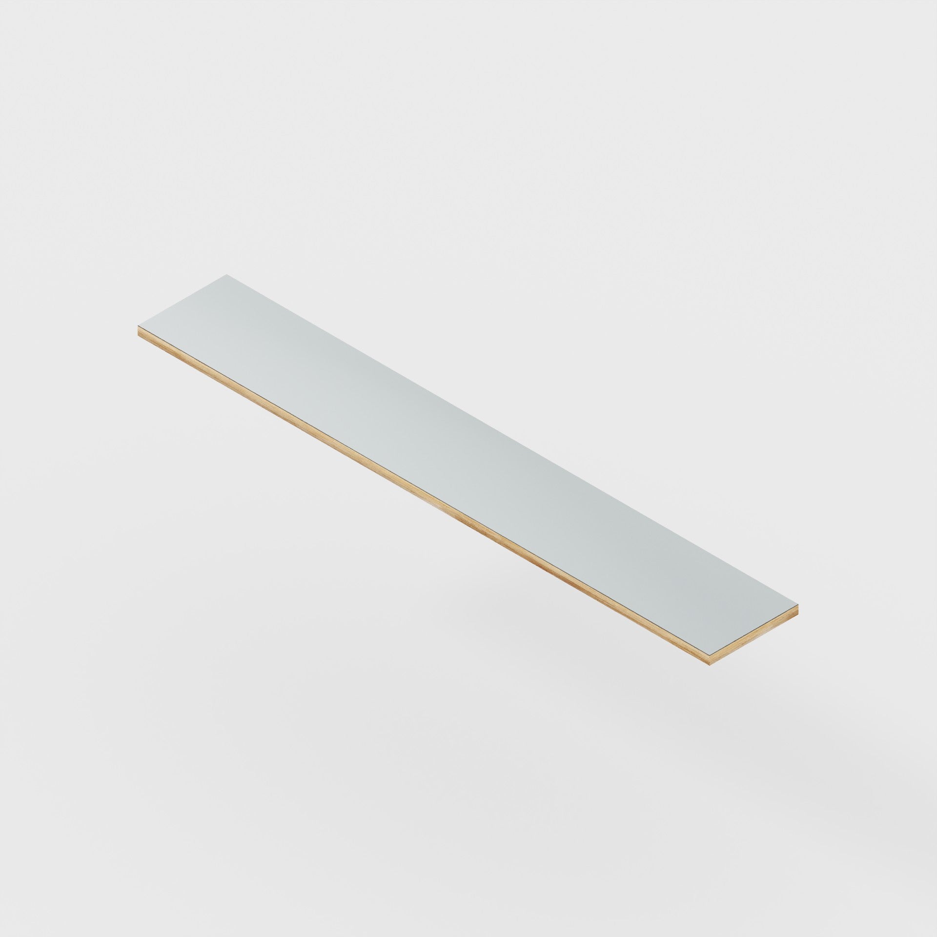 Plywood Shelf - Formica Steel - 1600(w) x 250(d) - 24mm