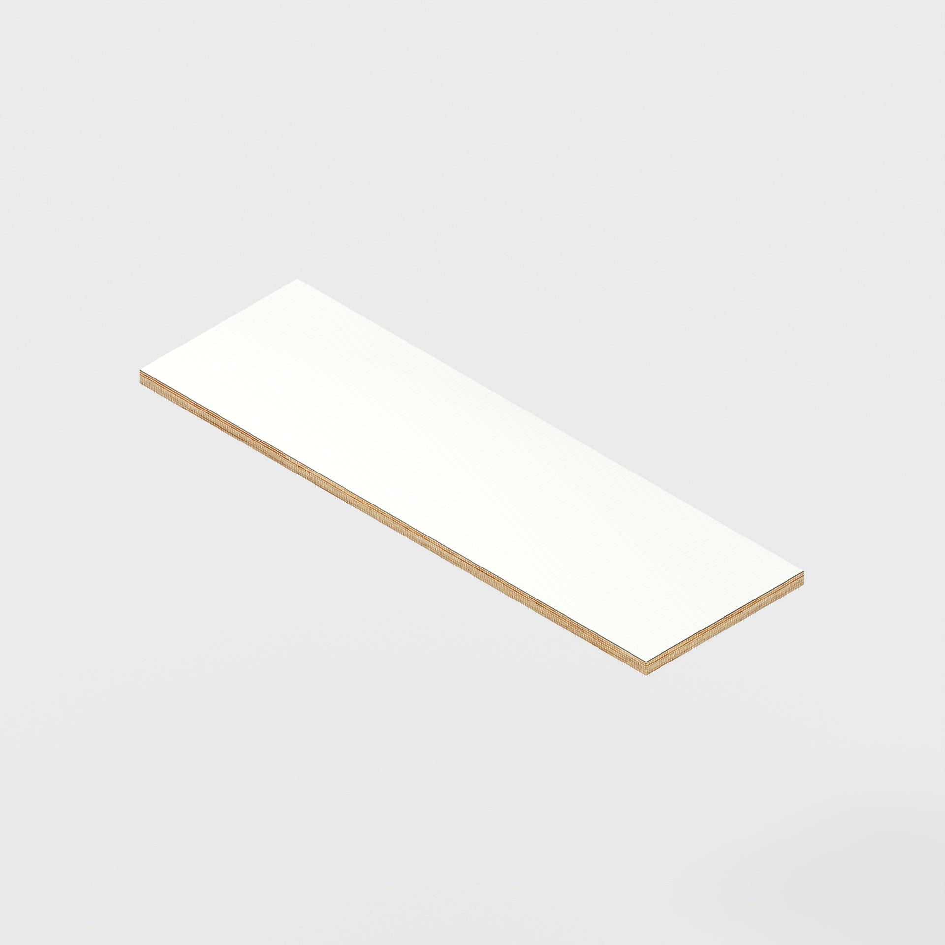 Plywood Shelf - Formica Dogbone White - 800(w) x 250(d) - 24mm