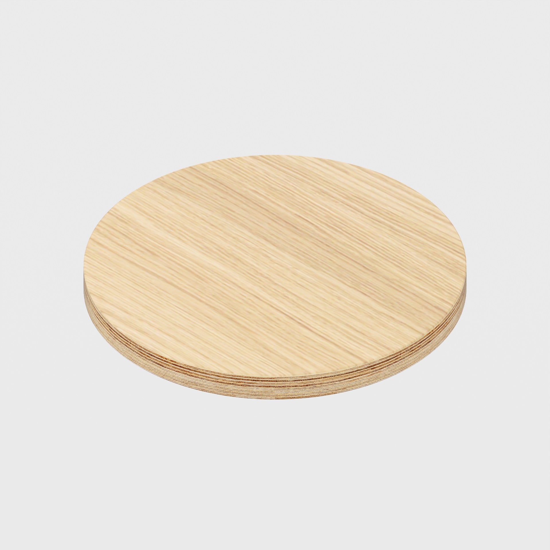 Plywood Stooltop - Plywood Oak - 320mm(d) - 24mm