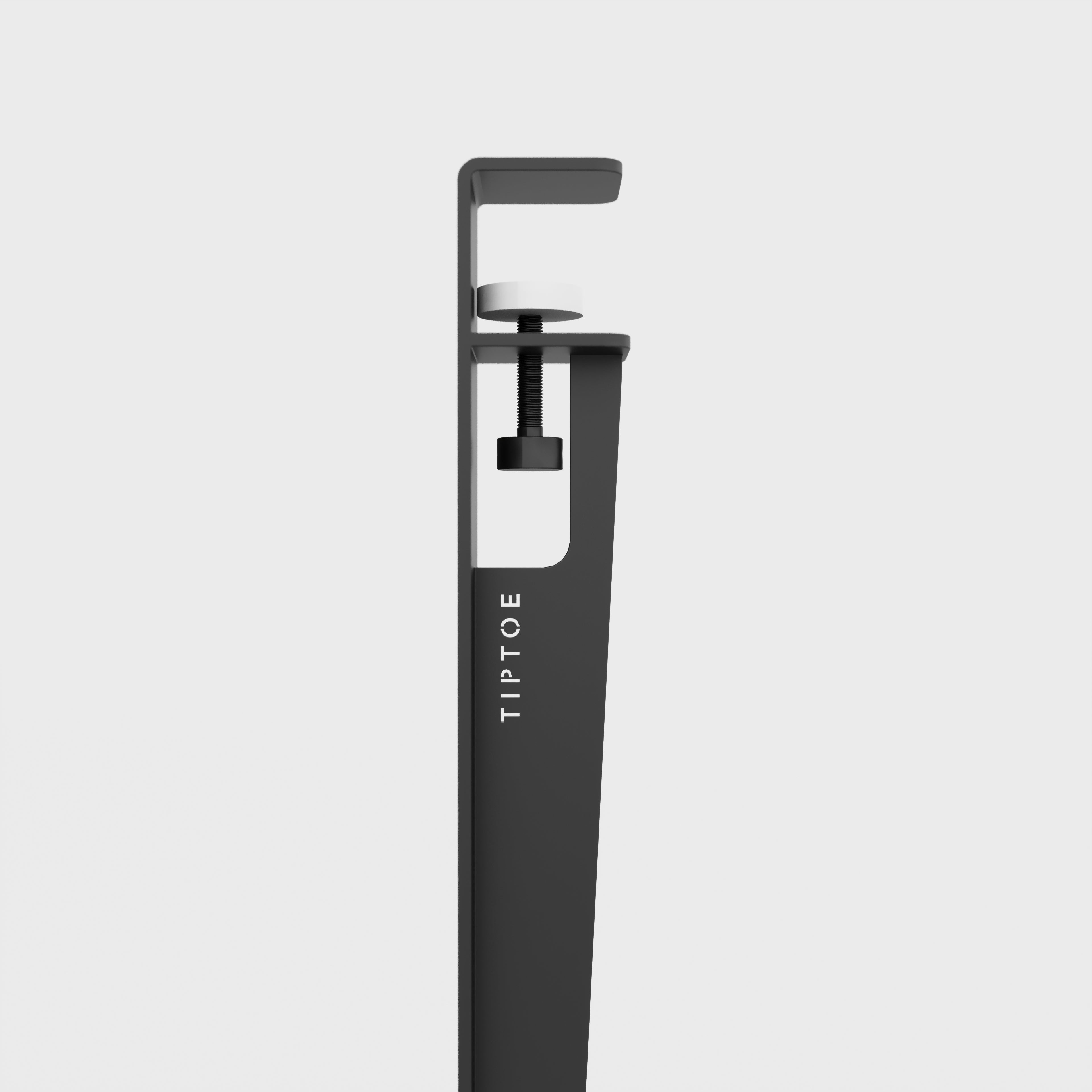 Plywood Round Table with Black Tiptoe Legs - Formica Green Slate - 1200(dia) x 900(h)