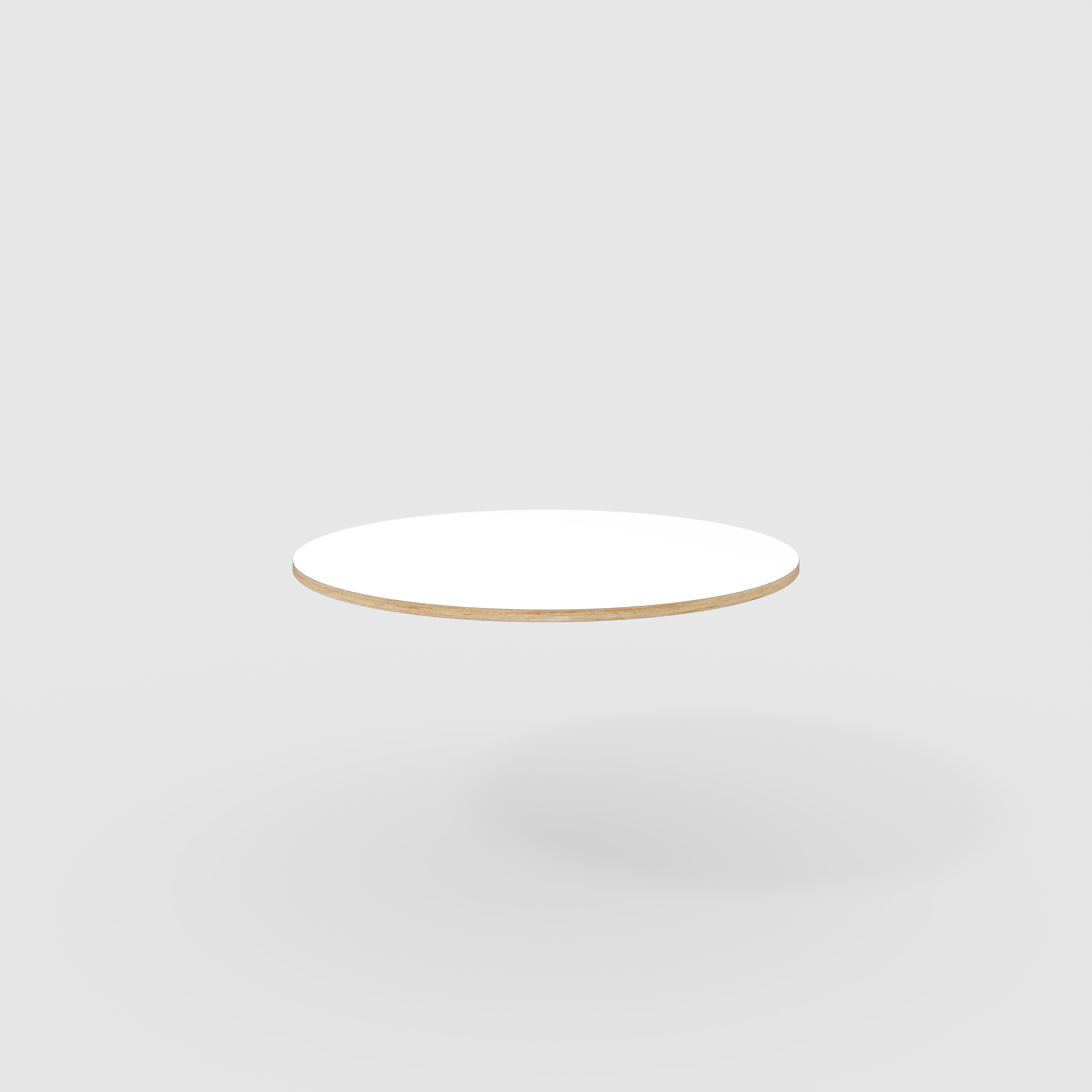Plywood Round Tabletop - Formica White - 1200(dia)