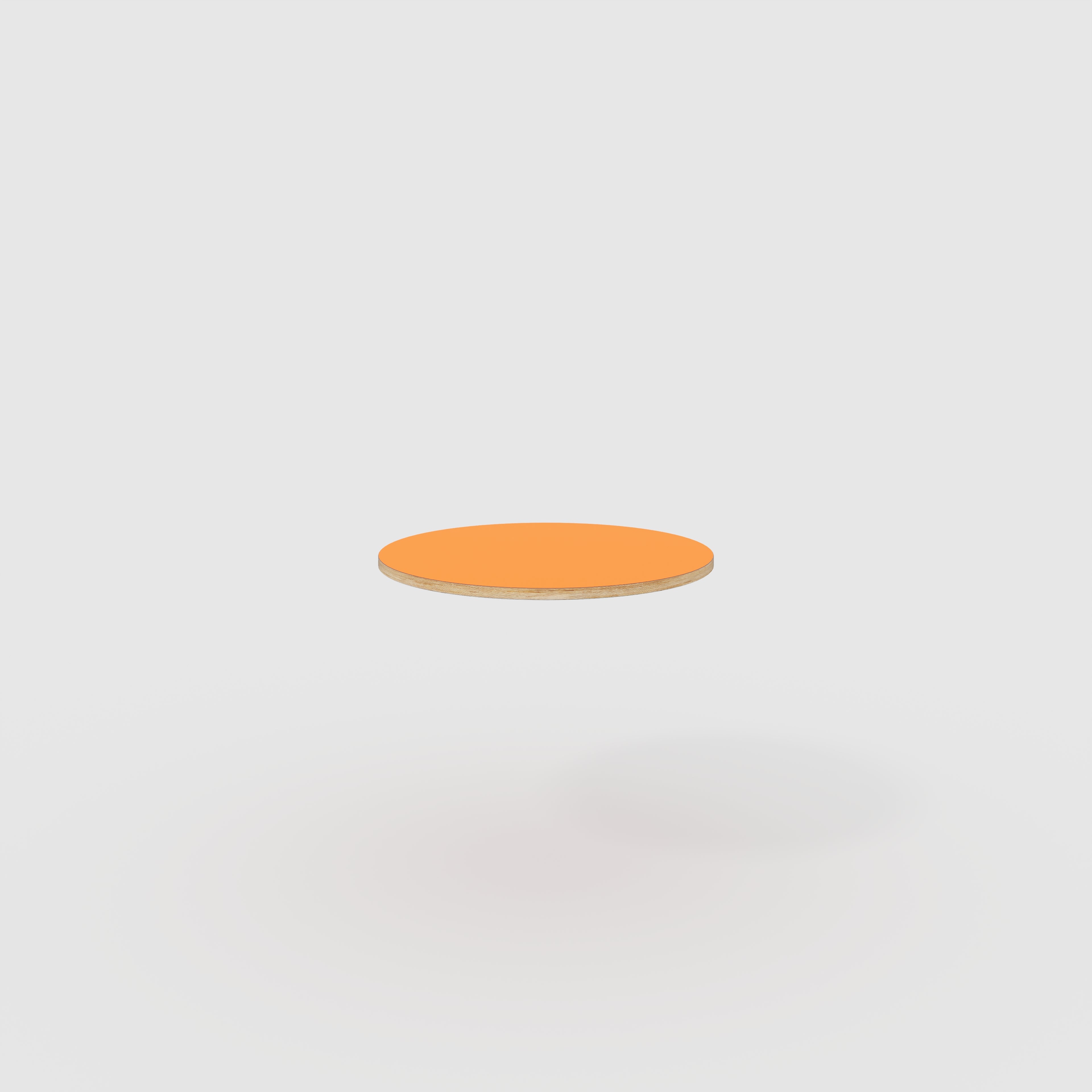 Plywood Round Tabletop - Formica Levante Orange - 800(dia)