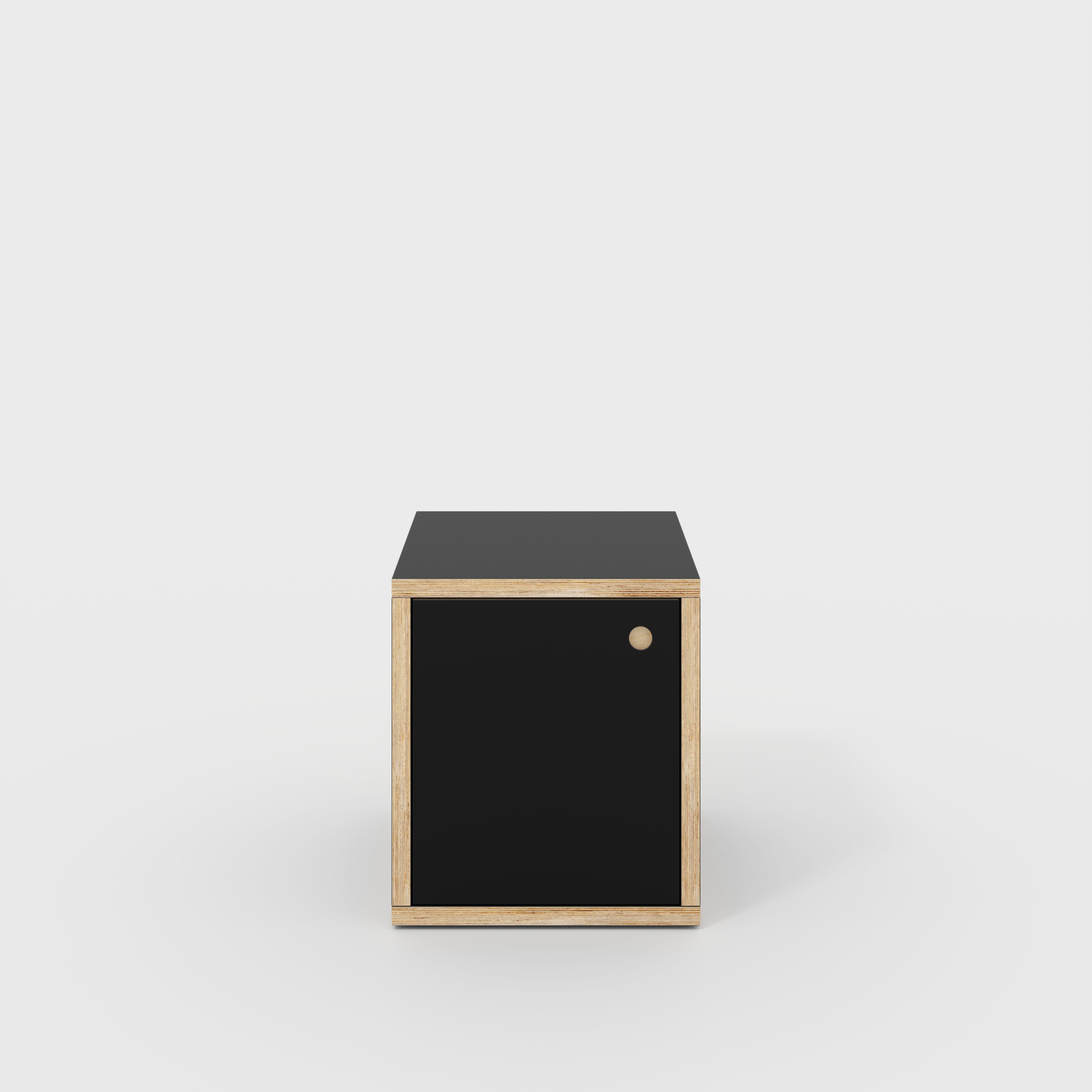 Plywood Storage with Doors - Formica Diamond Black - 400(w) x 400(d) x 450(h)