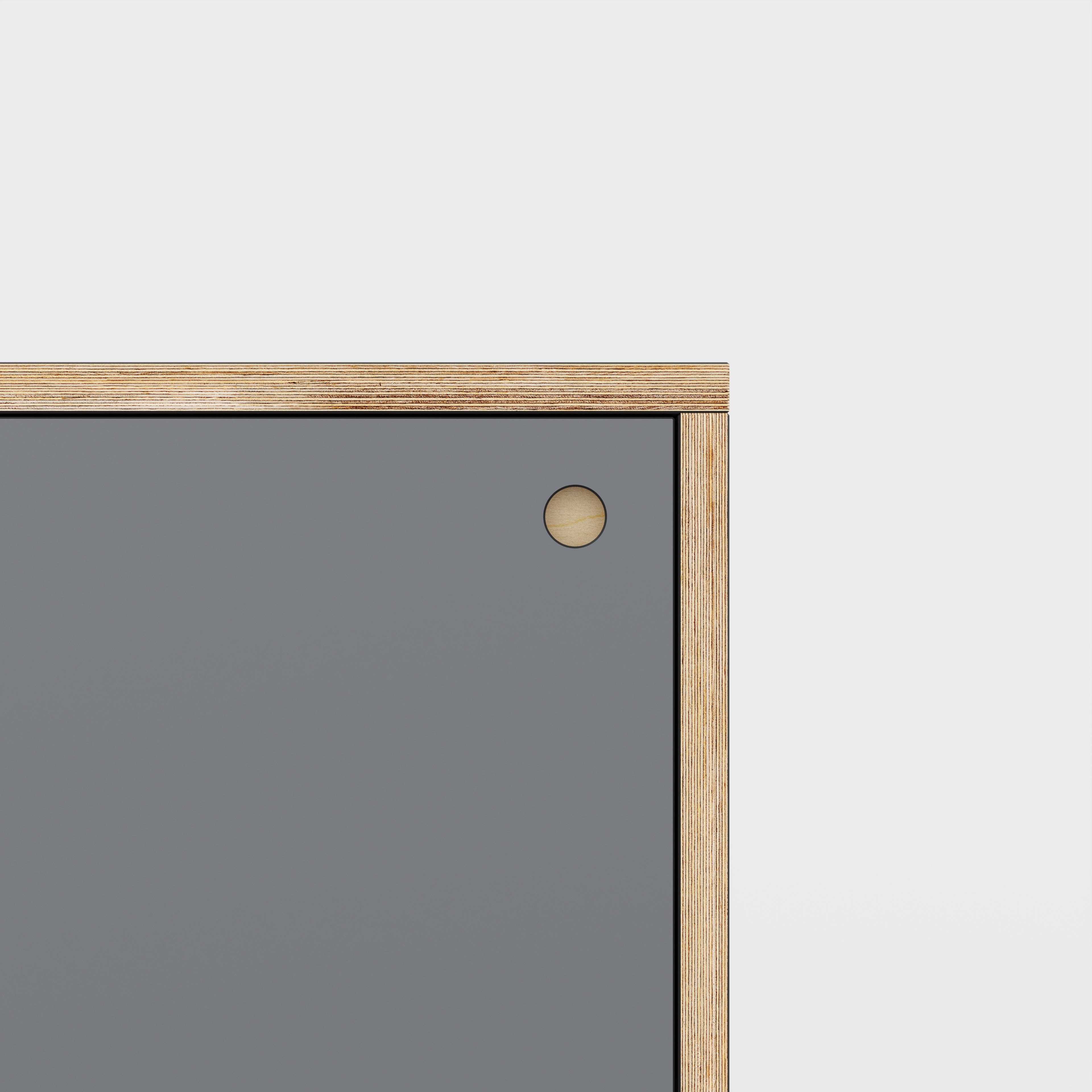 Plywood Storage with Doors - Formica Tornado Grey - 400(w) x 400(d) x 450(h)