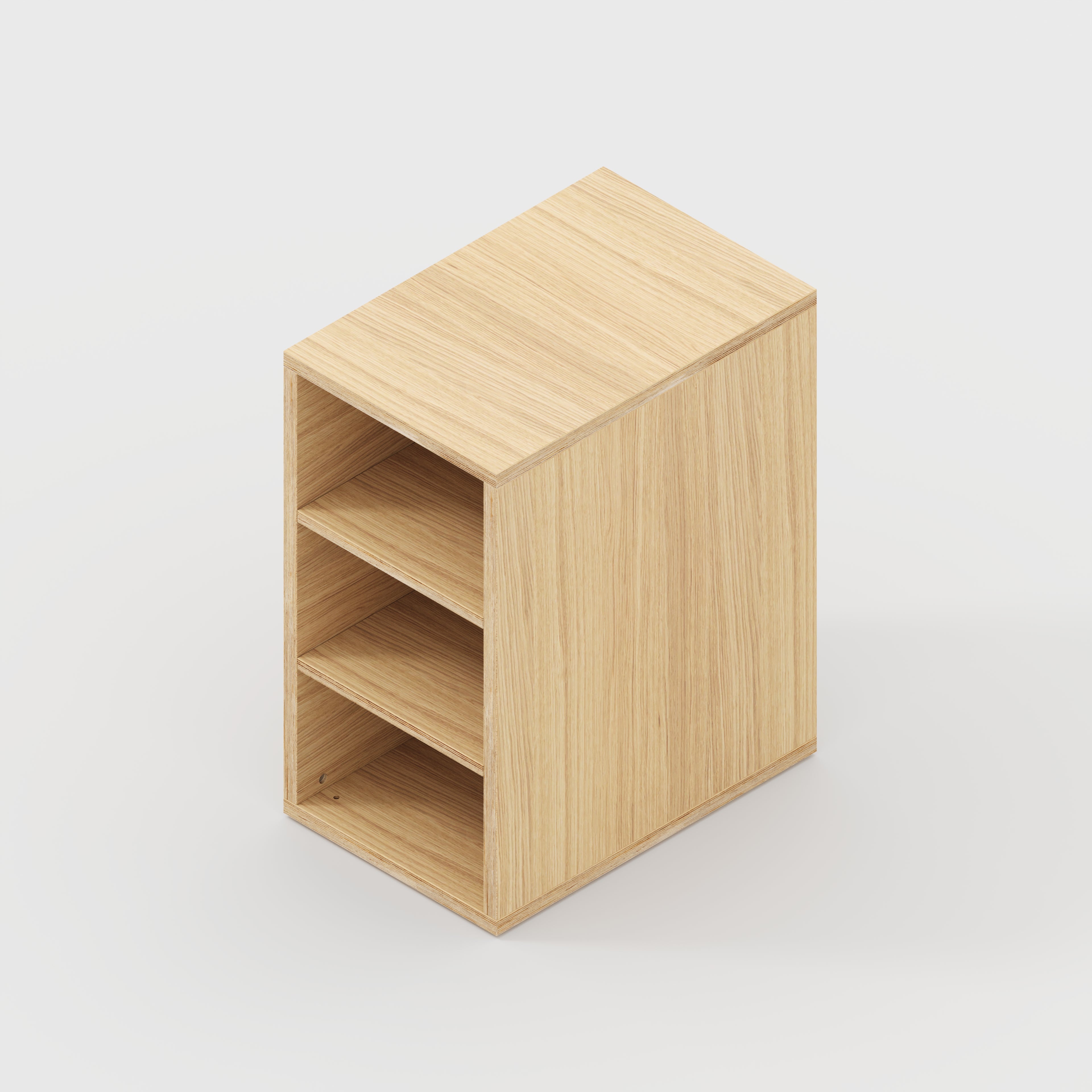 Plywood Storage with Shelves - Plywood Oak - 400(w) x 600(d) x 750(h)