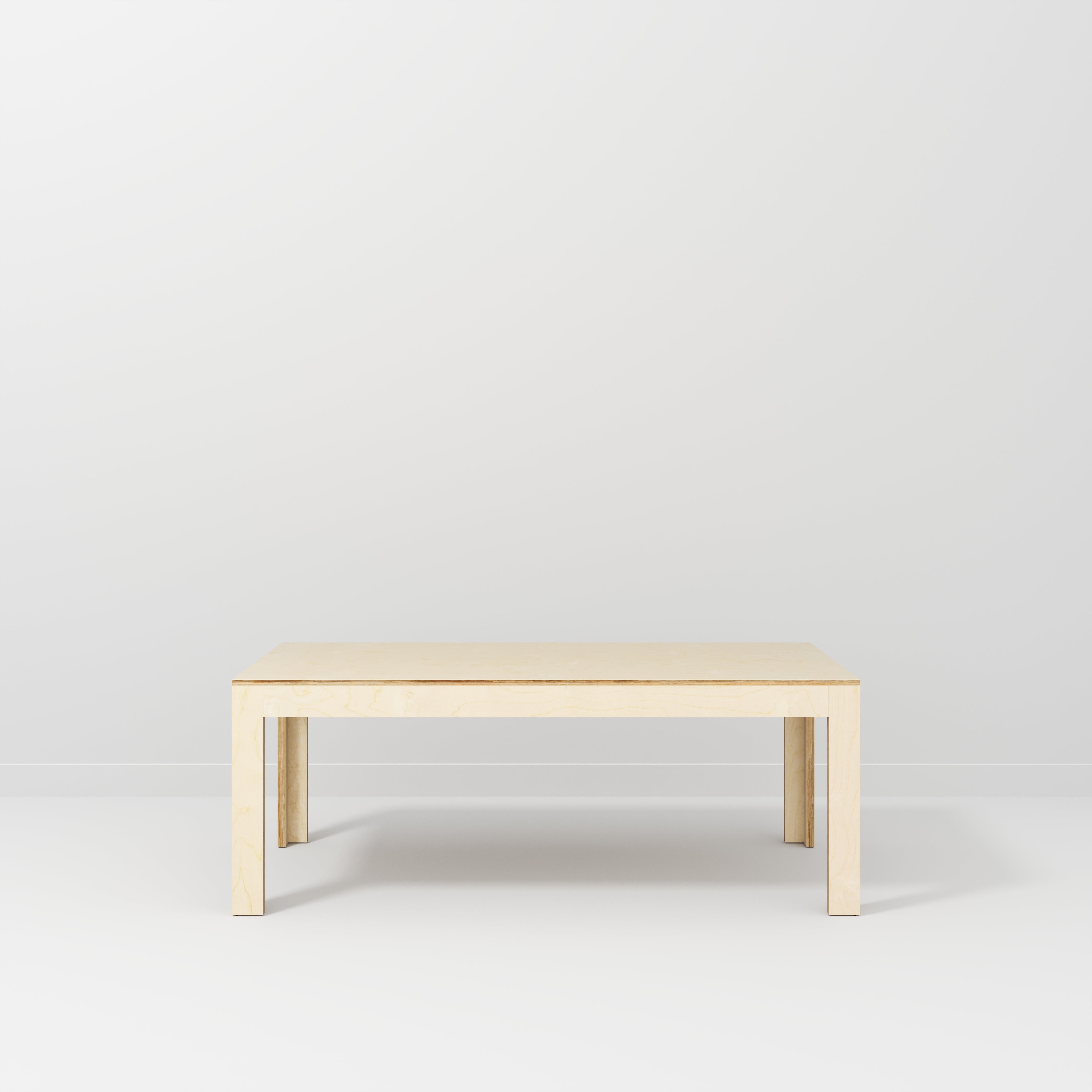 Plywood Table with Solid Frame - Plywood Birch - 2000(w) x 1000(d) x 750(h)