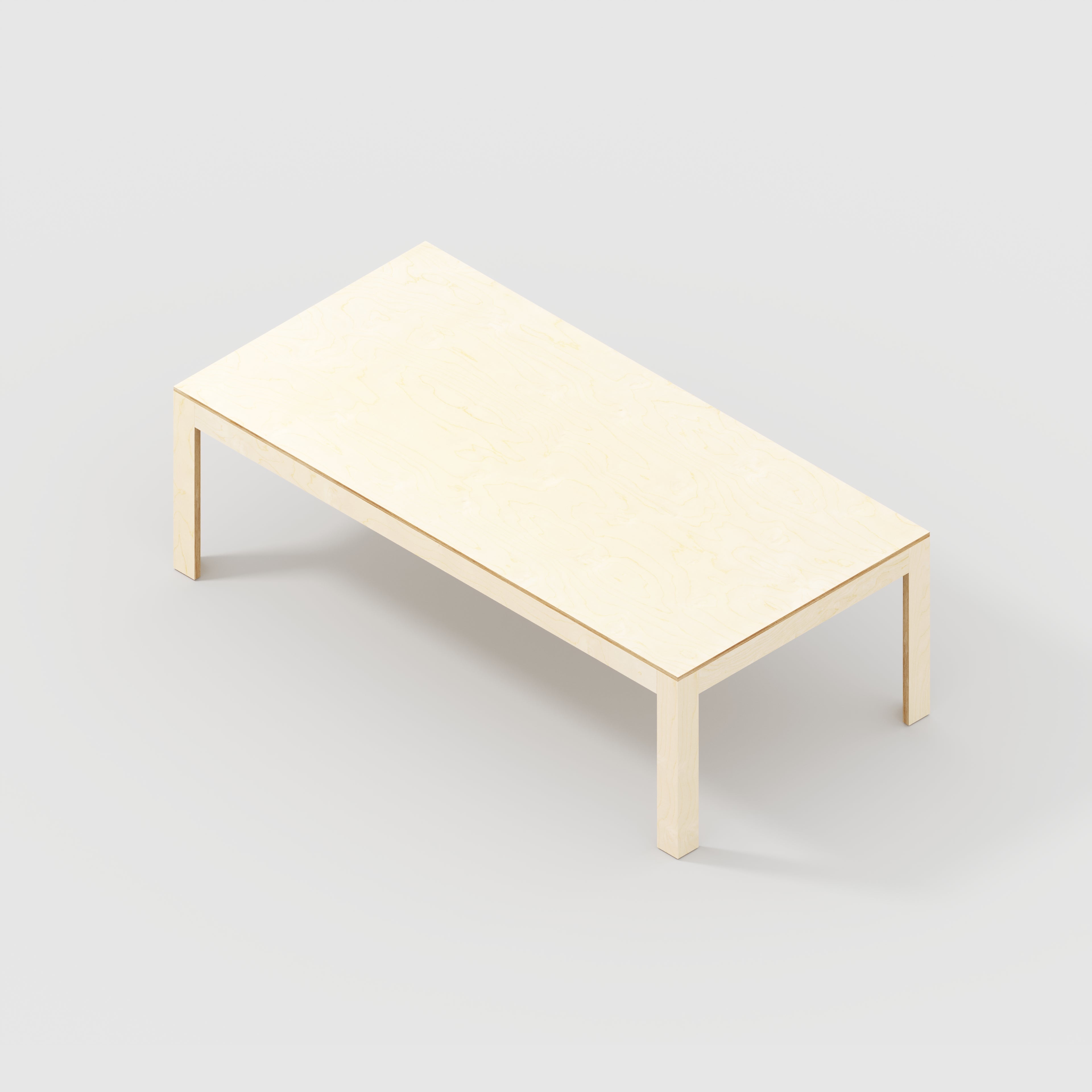 Plywood Table with Solid Frame - Plywood Birch - 2400(w) x 1200(d) x 750(h)