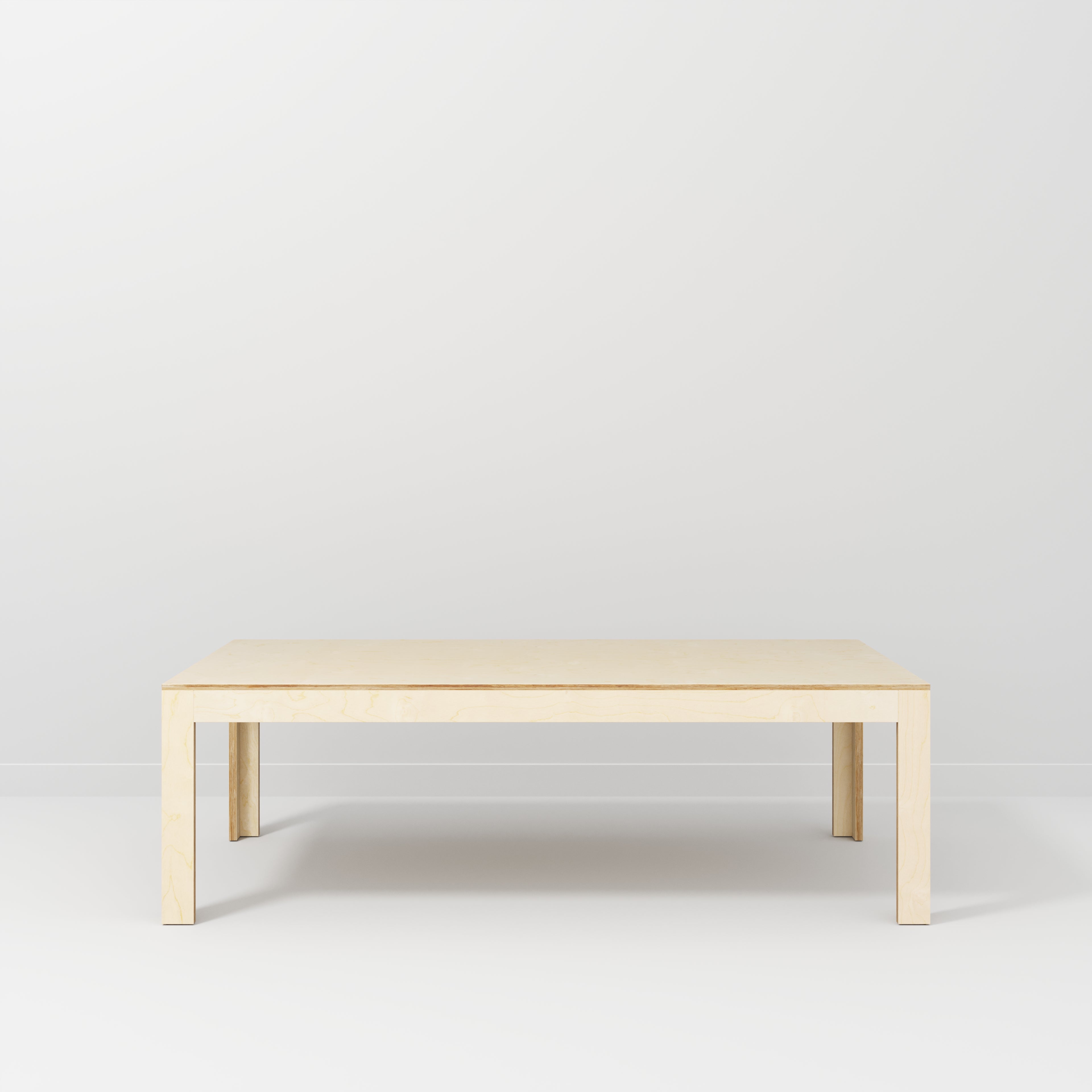 Plywood Table with Solid Frame - Plywood Birch - 2400(w) x 1200(d) x 750(h)