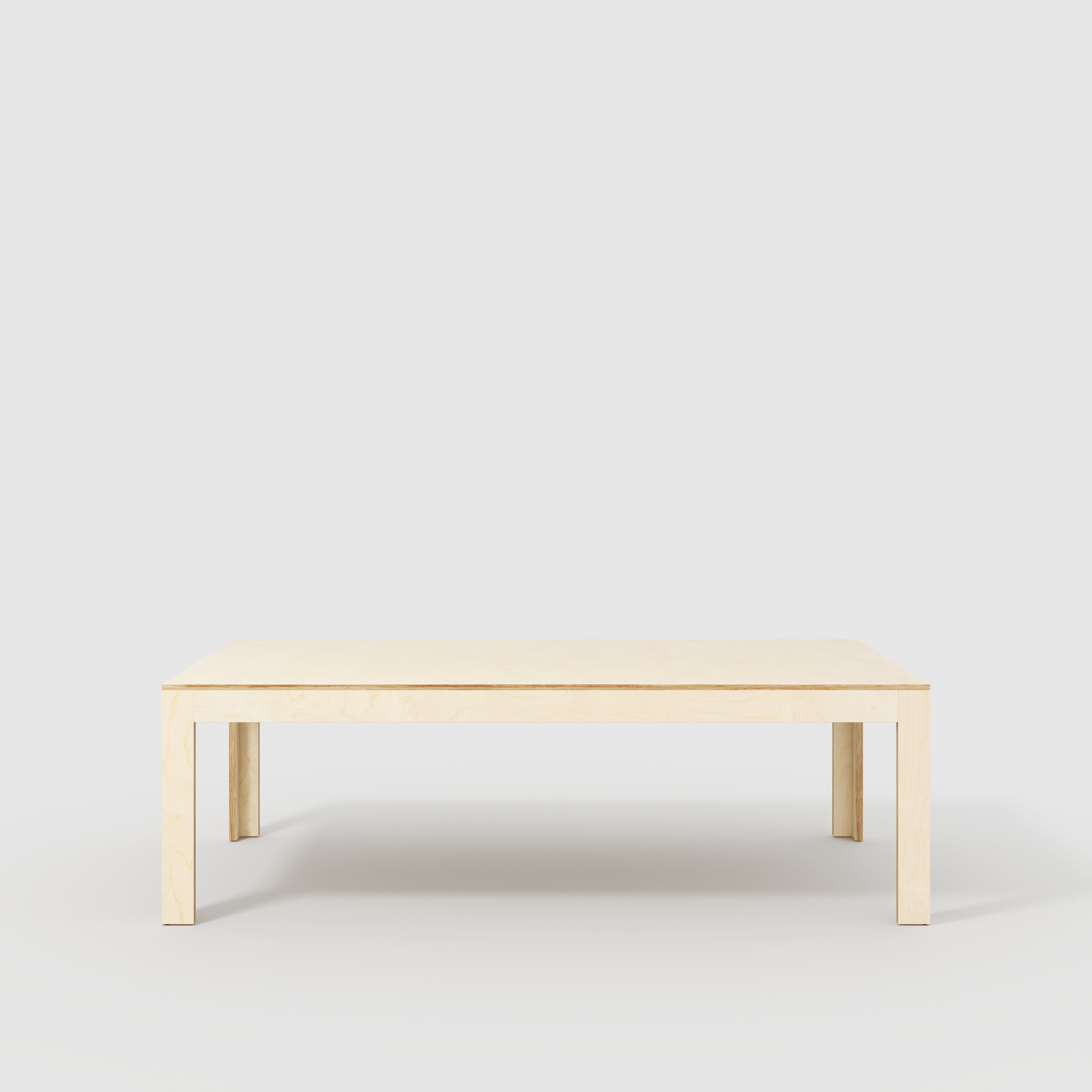 Plywood Table with Solid Frame - Plywood Birch - 2400(w) x 1200(d) x 750(h)