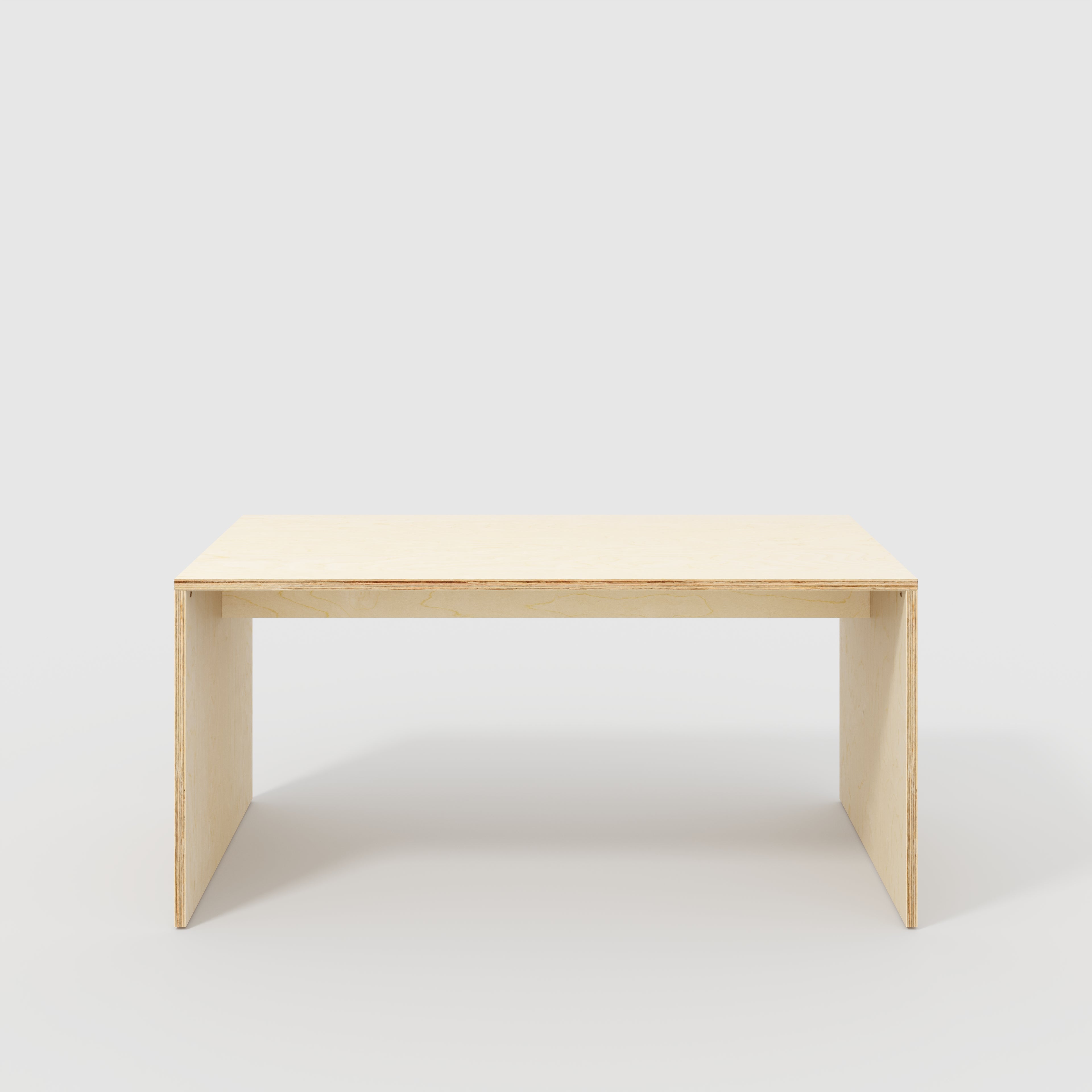Plywood Table with Solid Sides - Plywood Birch - 1600(w) x 800(d) x 750(h)