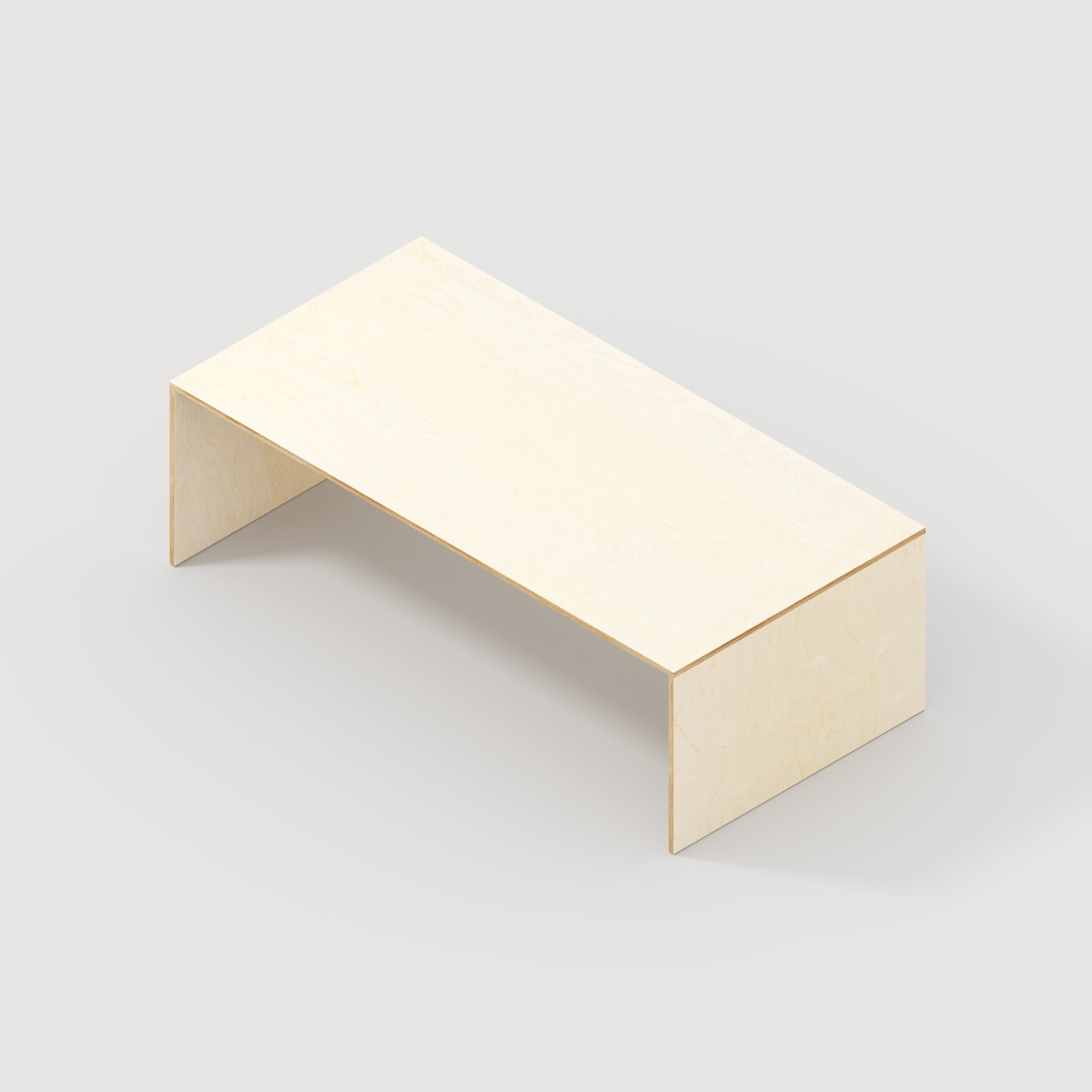 Plywood Table with Solid Sides - Plywood Birch - 2400(w) x 1200(d) x 750(h)