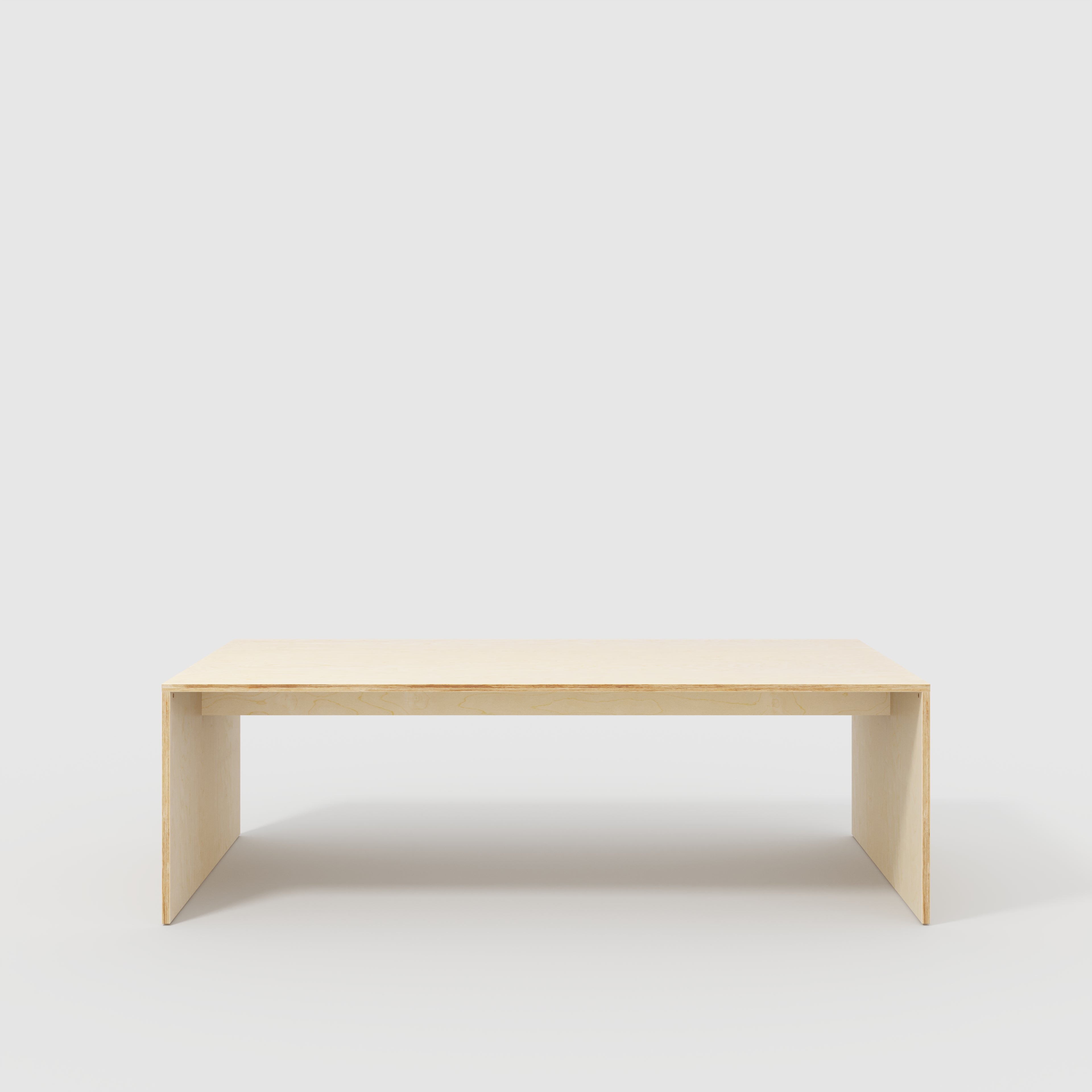 Plywood Table with Solid Sides - Plywood Birch - 2400(w) x 1200(d) x 750(h)