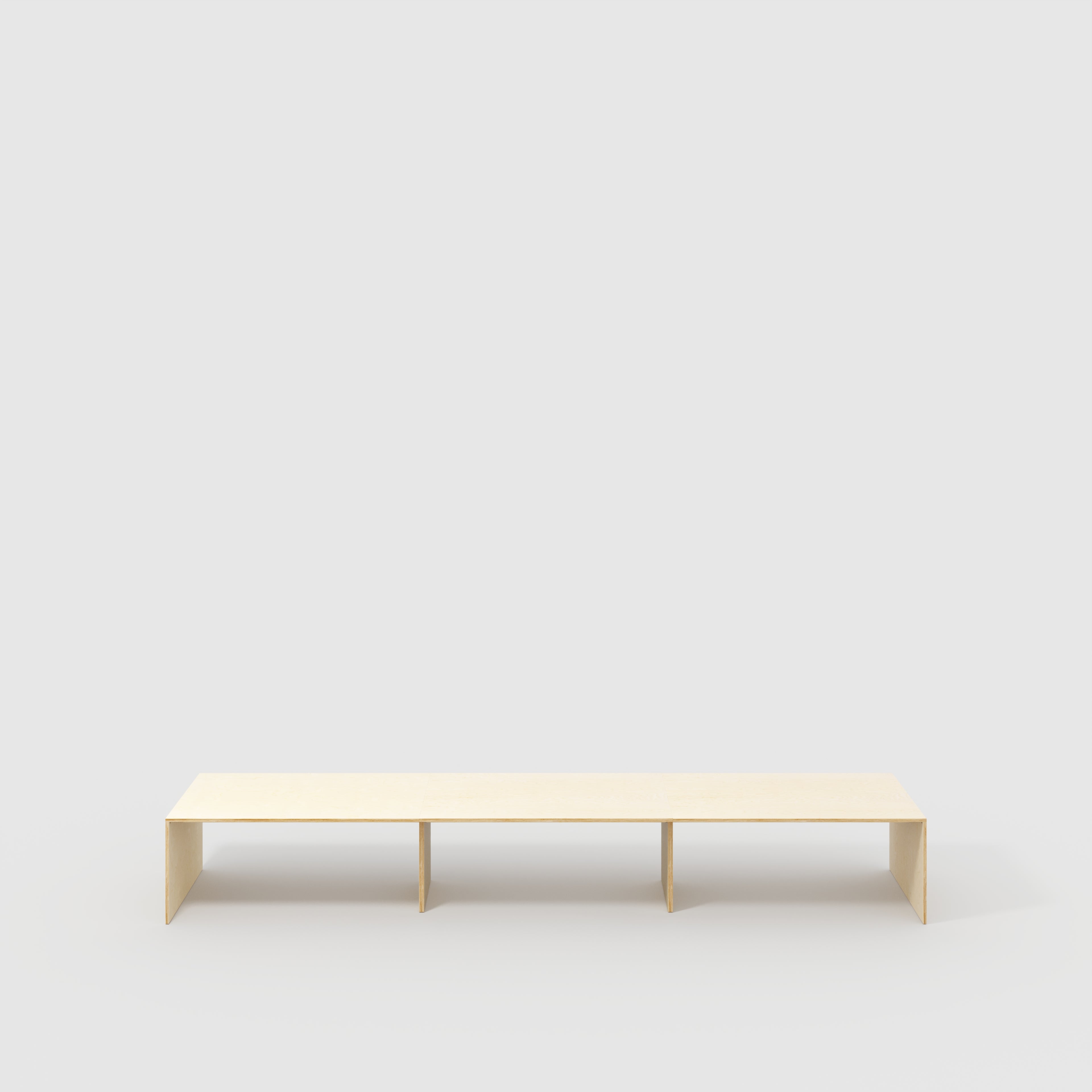 Table with Solid Sides - Plywood Birch - 5600(w) x 1000(d) x 750(h)