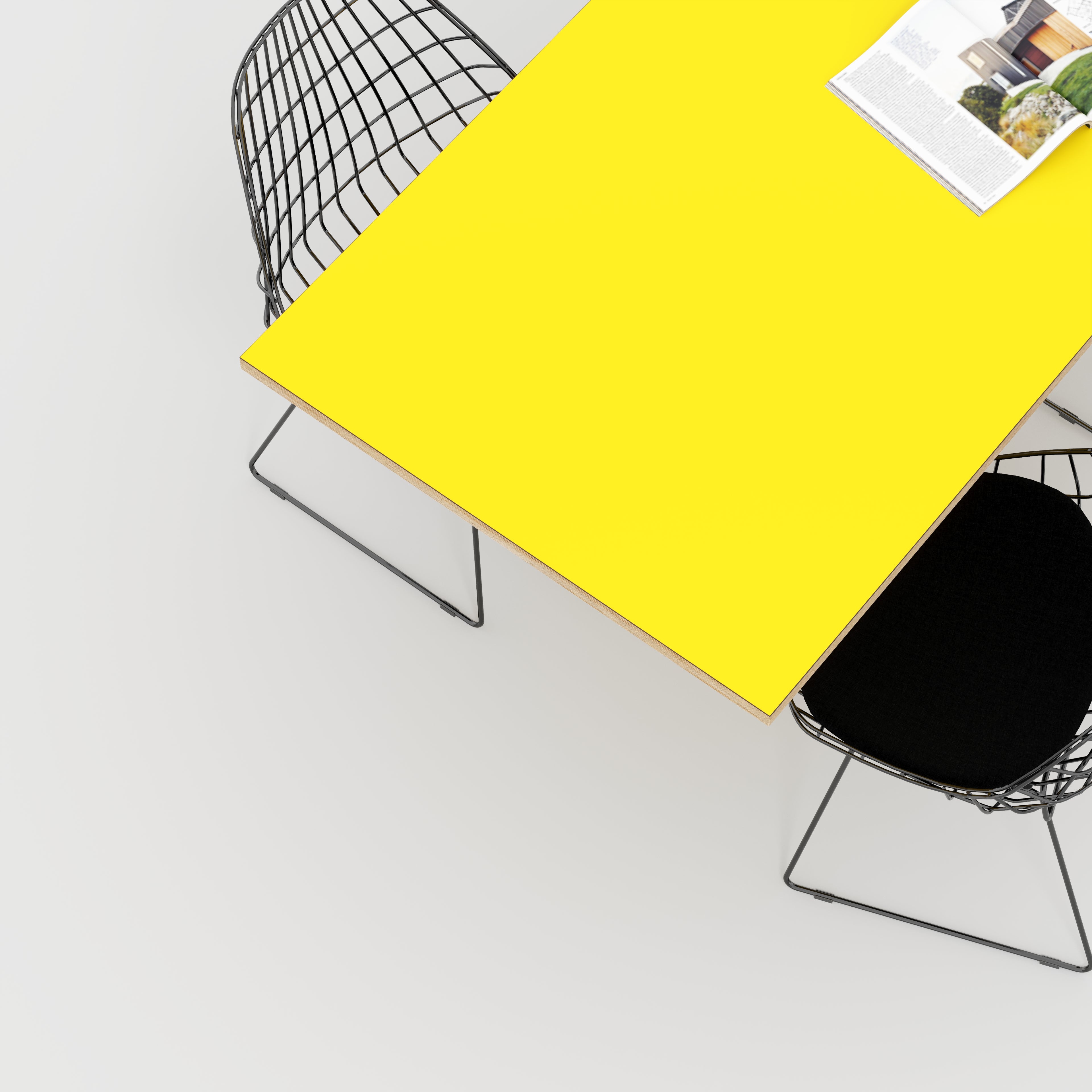 Plywood Tabletop - Formica Chrome Yellow - 1600(w) x 800(d)